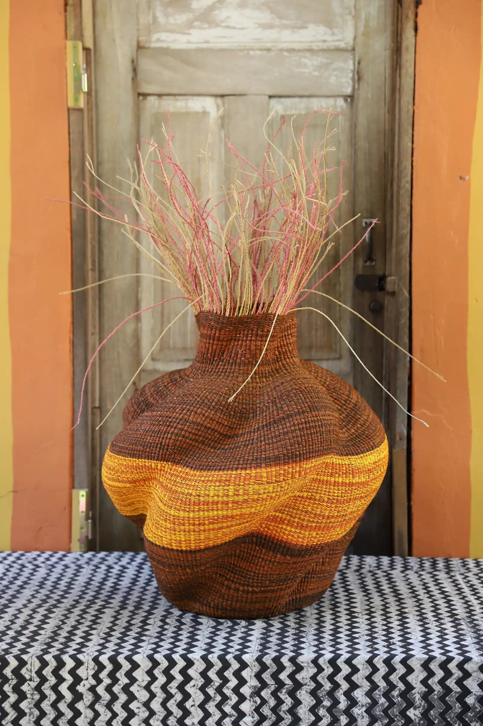Tua-Tia (Baobab Tree) Art Basket (Medium) by Nmahbillah Nsohbillah