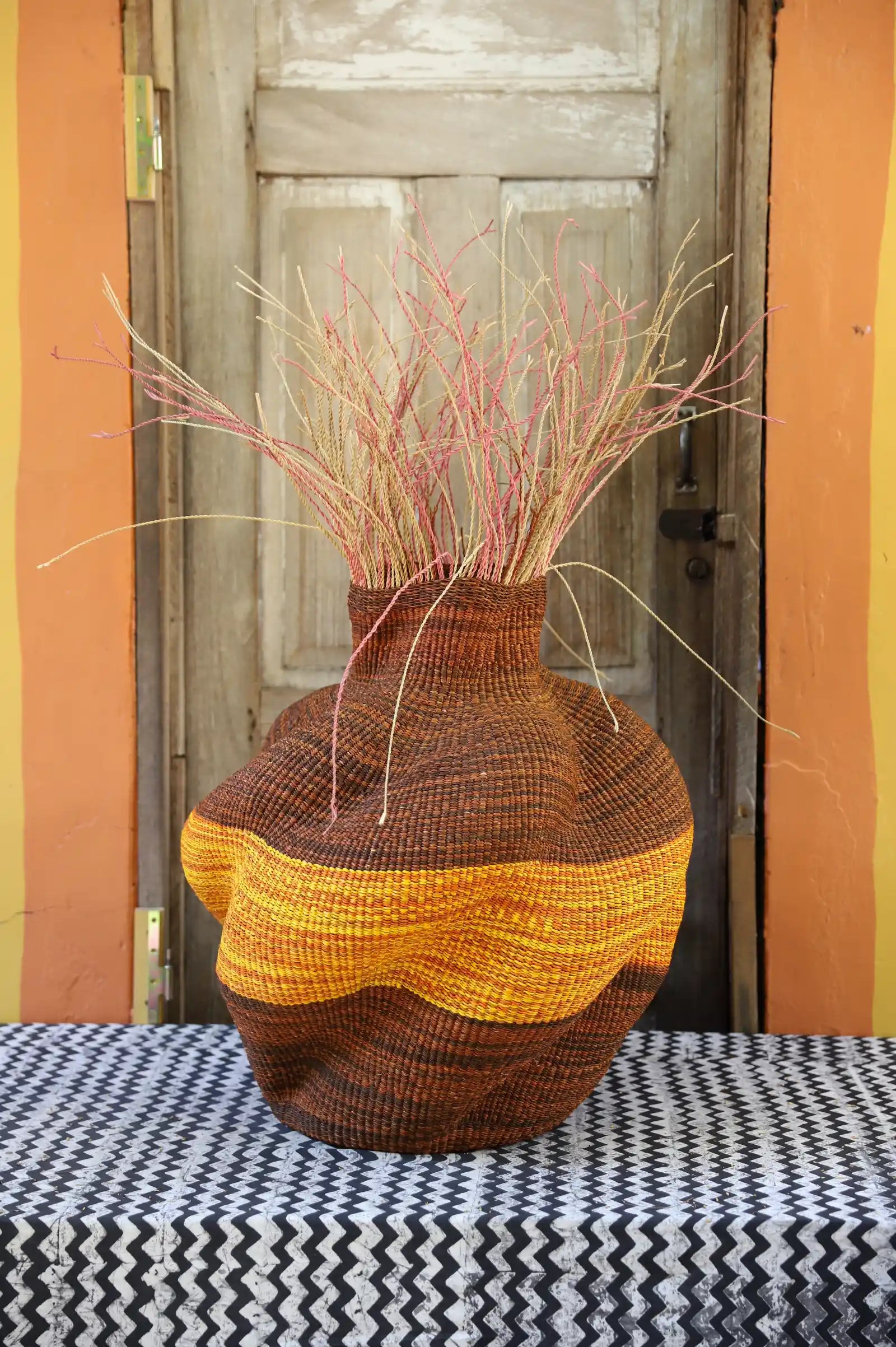 Tua-Tia (Baobab Tree) Art Basket (Medium) by Nmahbillah Nsohbillah