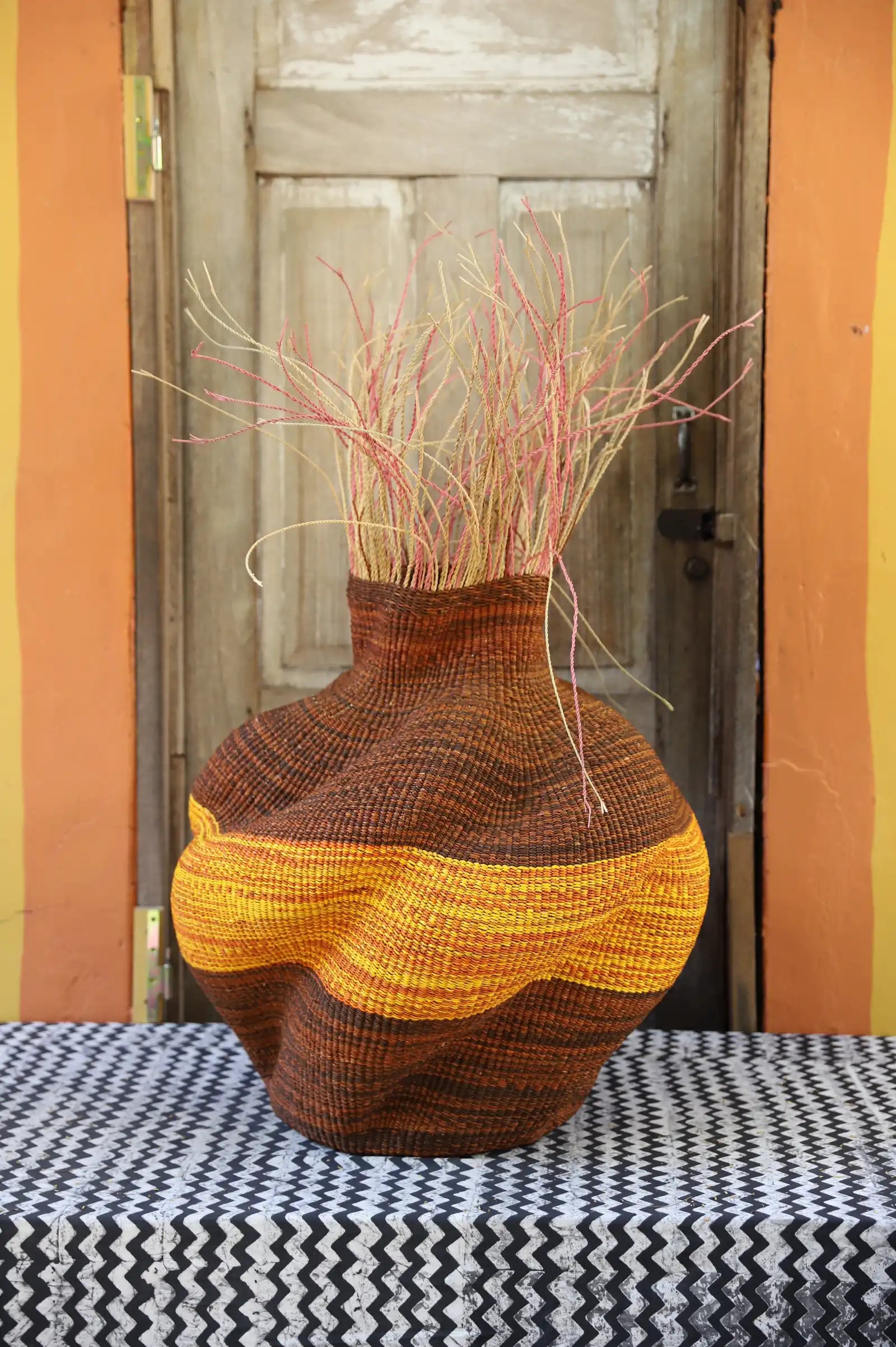 Tua-Tia (Baobab Tree) Art Basket (Medium) by Nmahbillah Nsohbillah