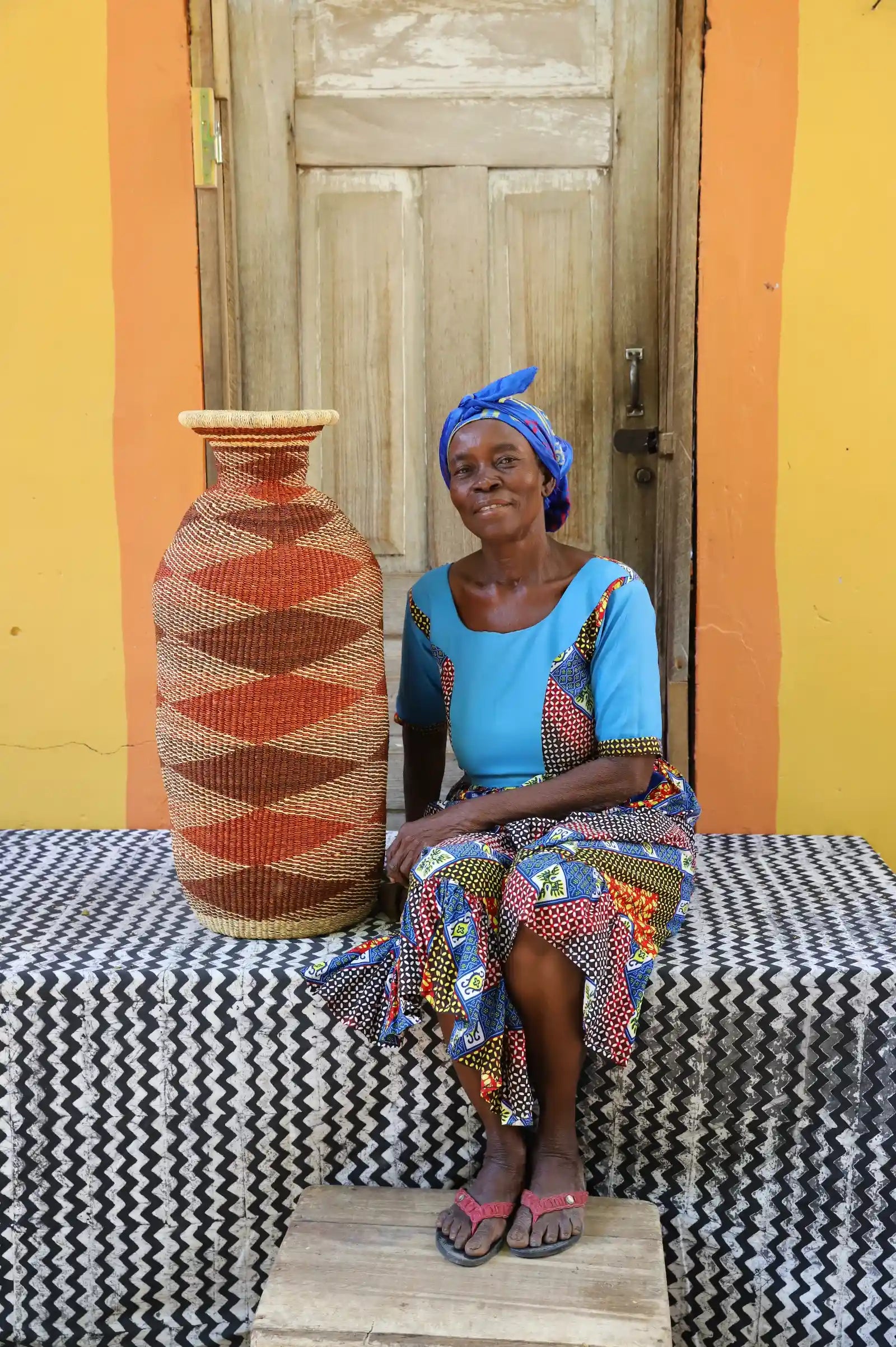 Terra Art Basket (Medium) by Azupoka Nyaaba