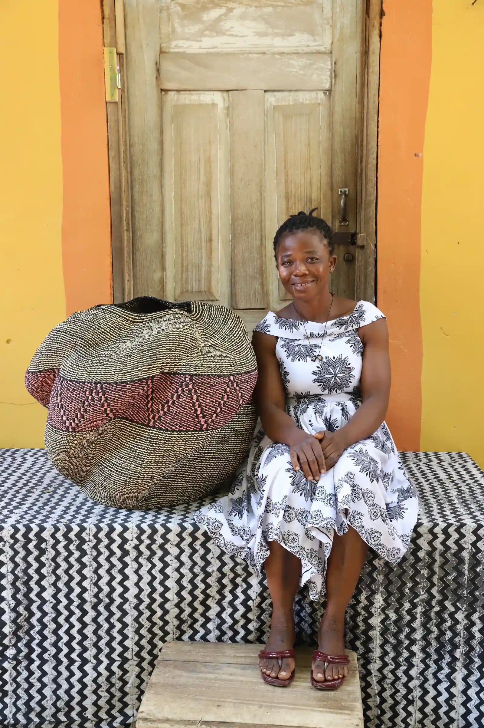 Ayeratukko  Art Basket by Jennifer Akolgo