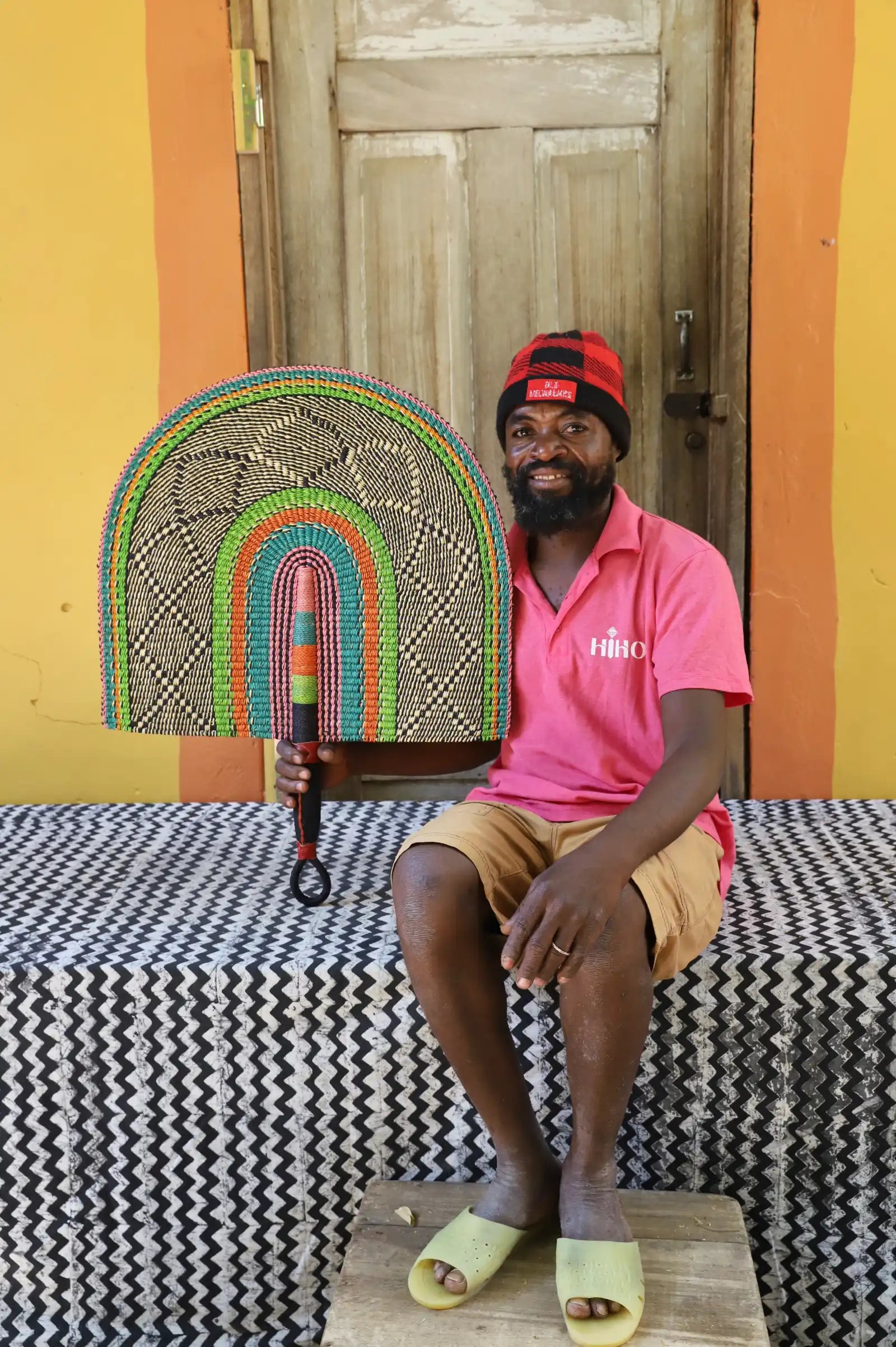 Naba Penga Wall Dècor Fan by Kwesi Apana