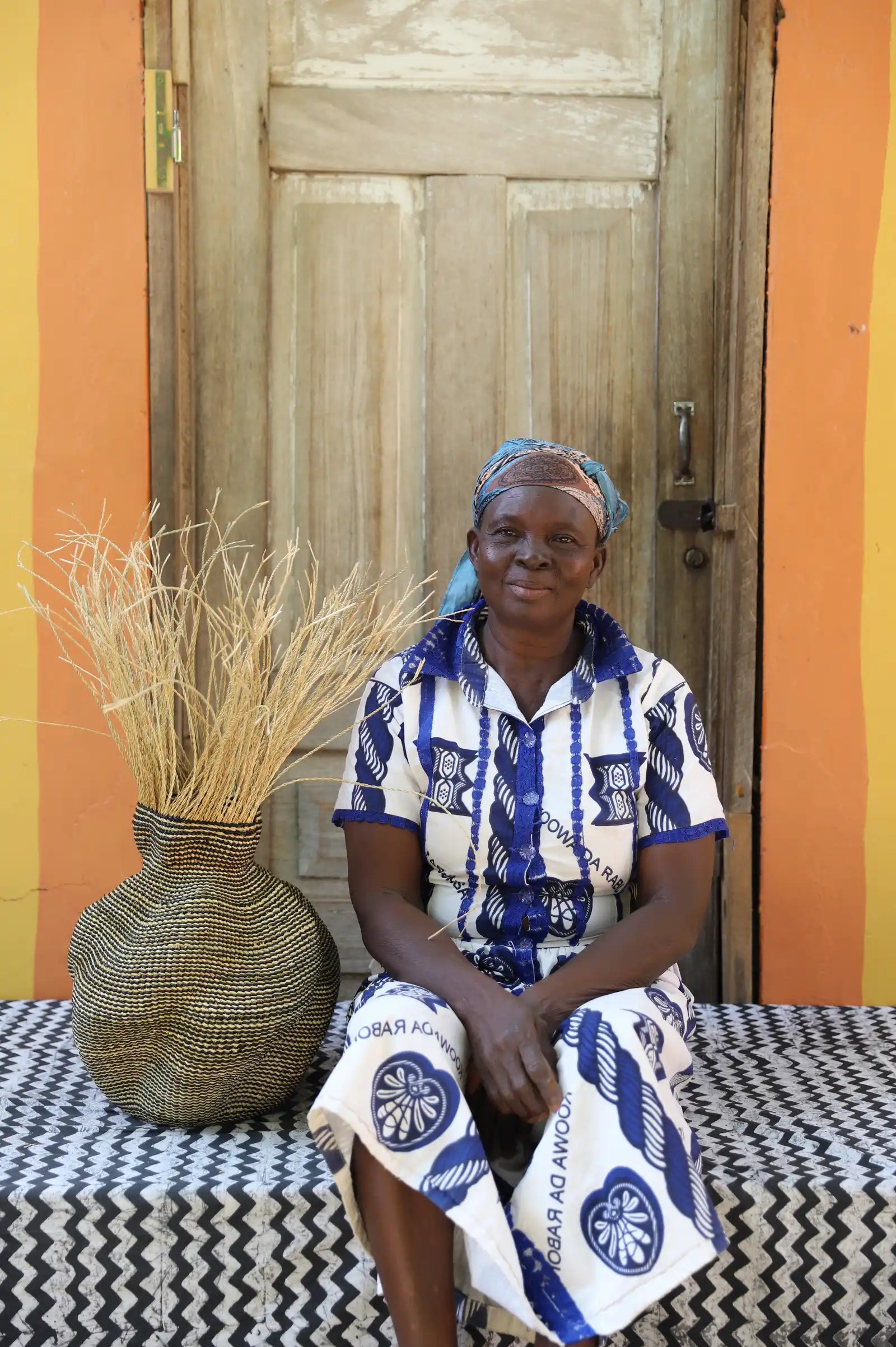 Tua-Tia (Baobab Tree) Art Basket (Tiny) by Azumah Alagberigo