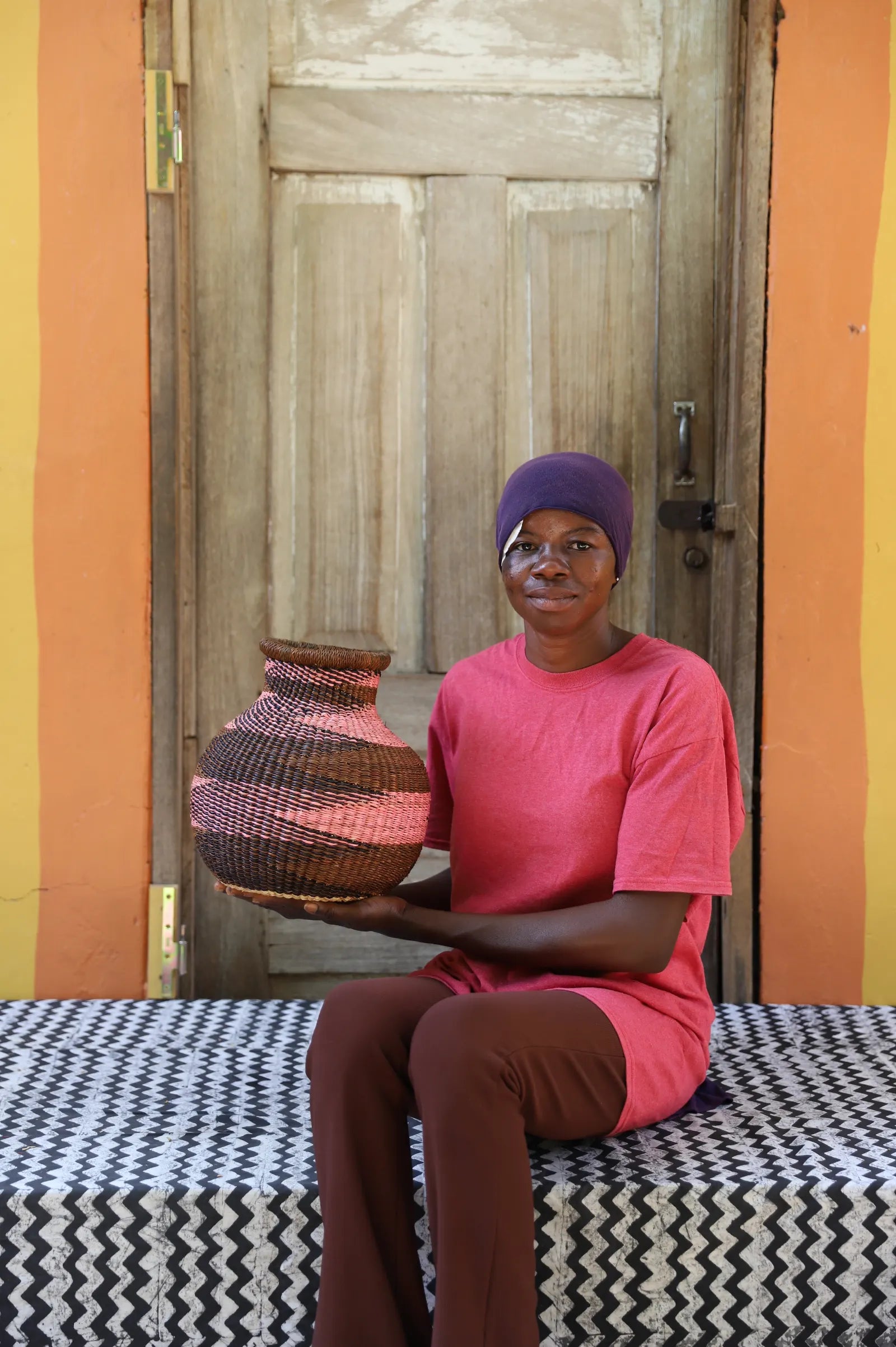 Jemima 10 Cows Dècor Basket (Tiny)  by Lizzy Afore