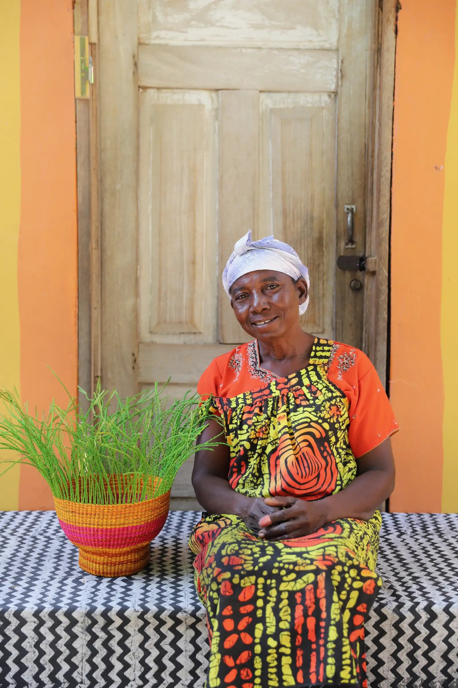 Drum Storage Basket (Tiny) by Atugtatrekeh Nyaabire