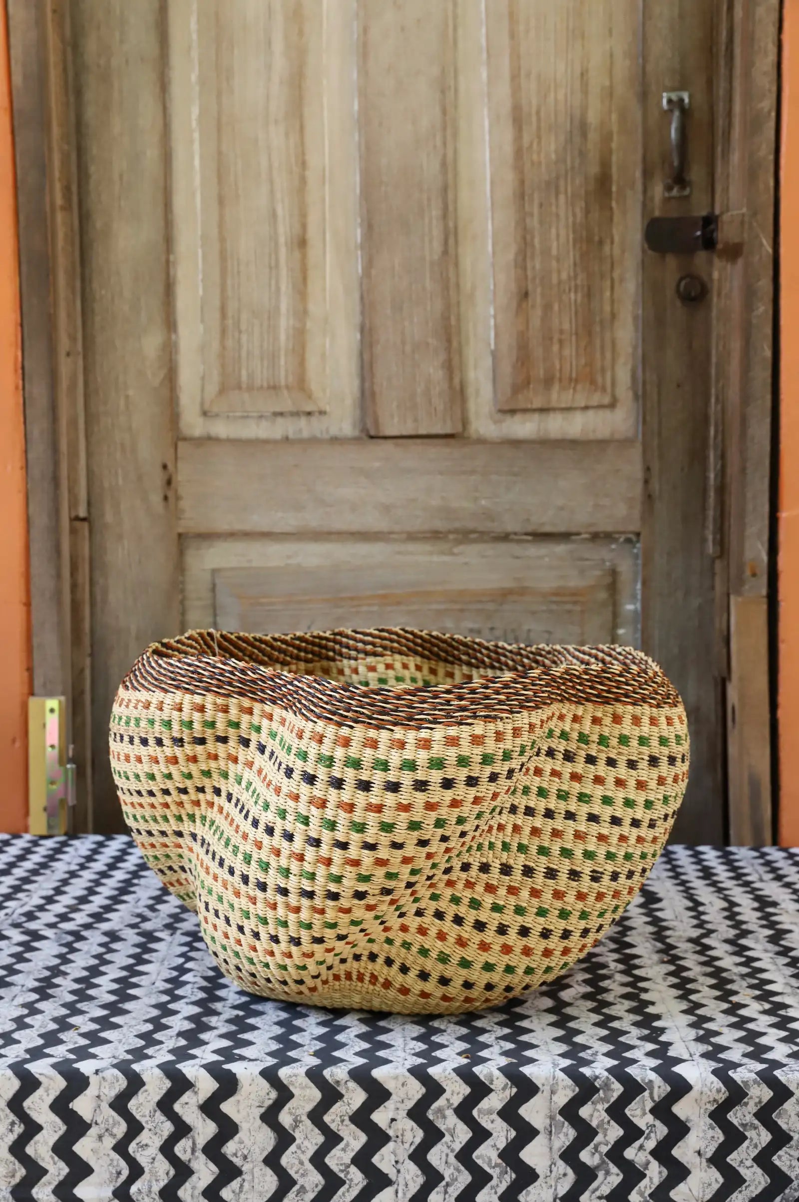 Pakurigo Wave Home  Décor Basket (Large) by Akelba Nyaaba