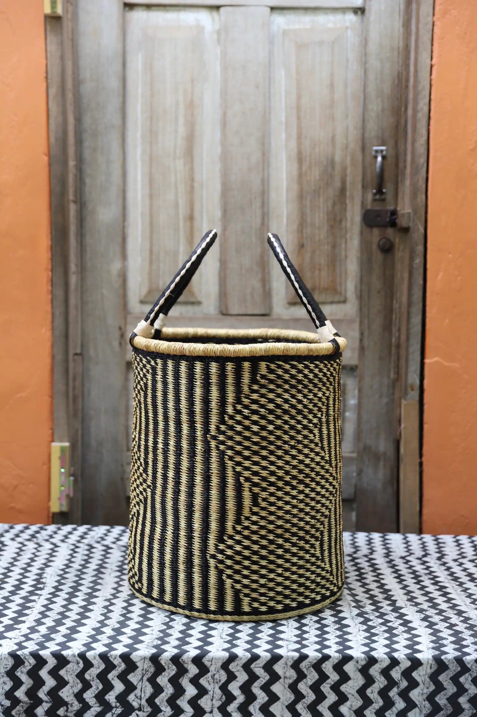 Open Laundry Basket (Small) by Vivian Akulembire