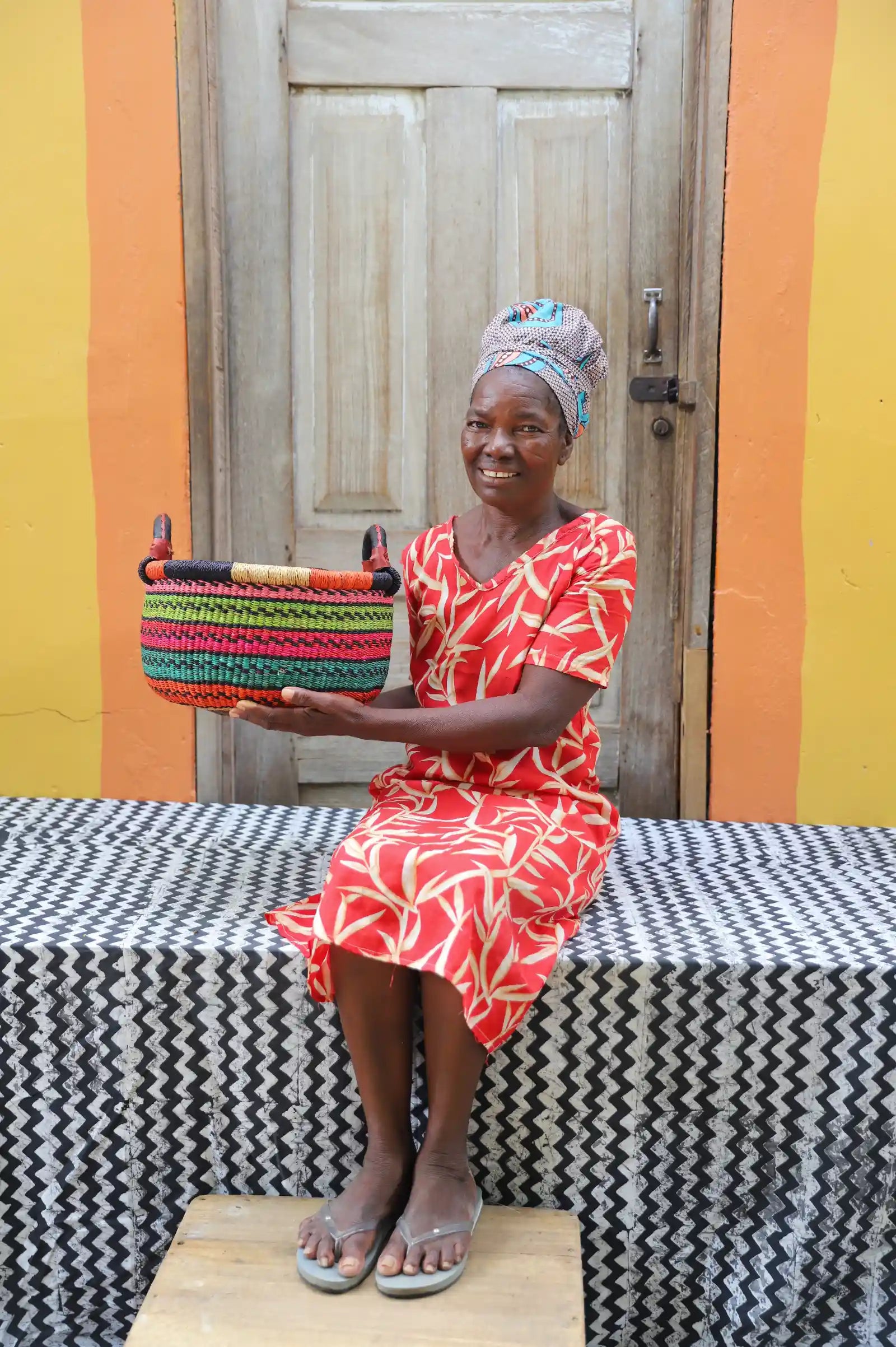 Gbenka Storage Basket (Small) by Joe Laadi