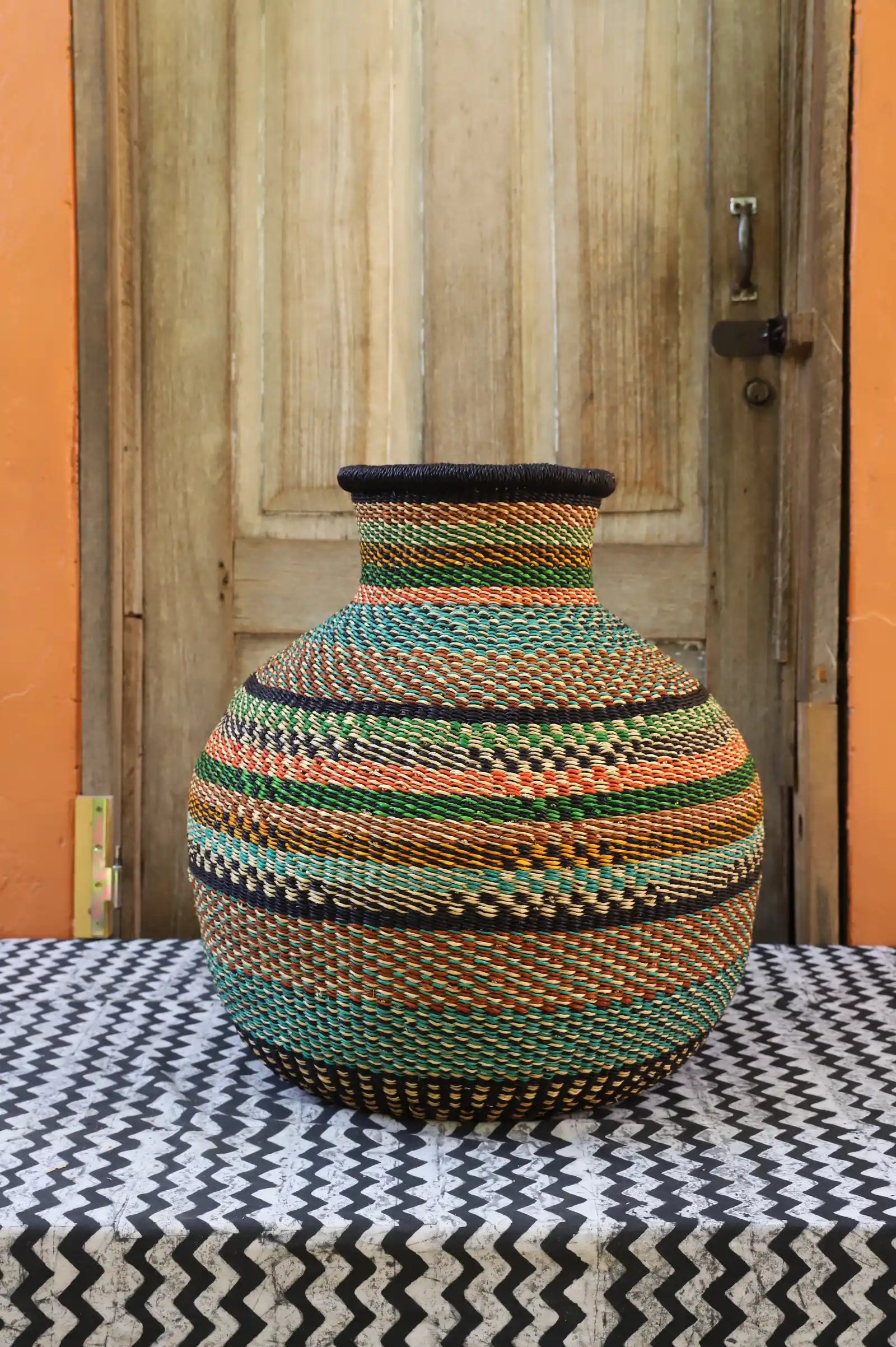 Jemima 10 Cows Dècor Basket (Large) by Teni 