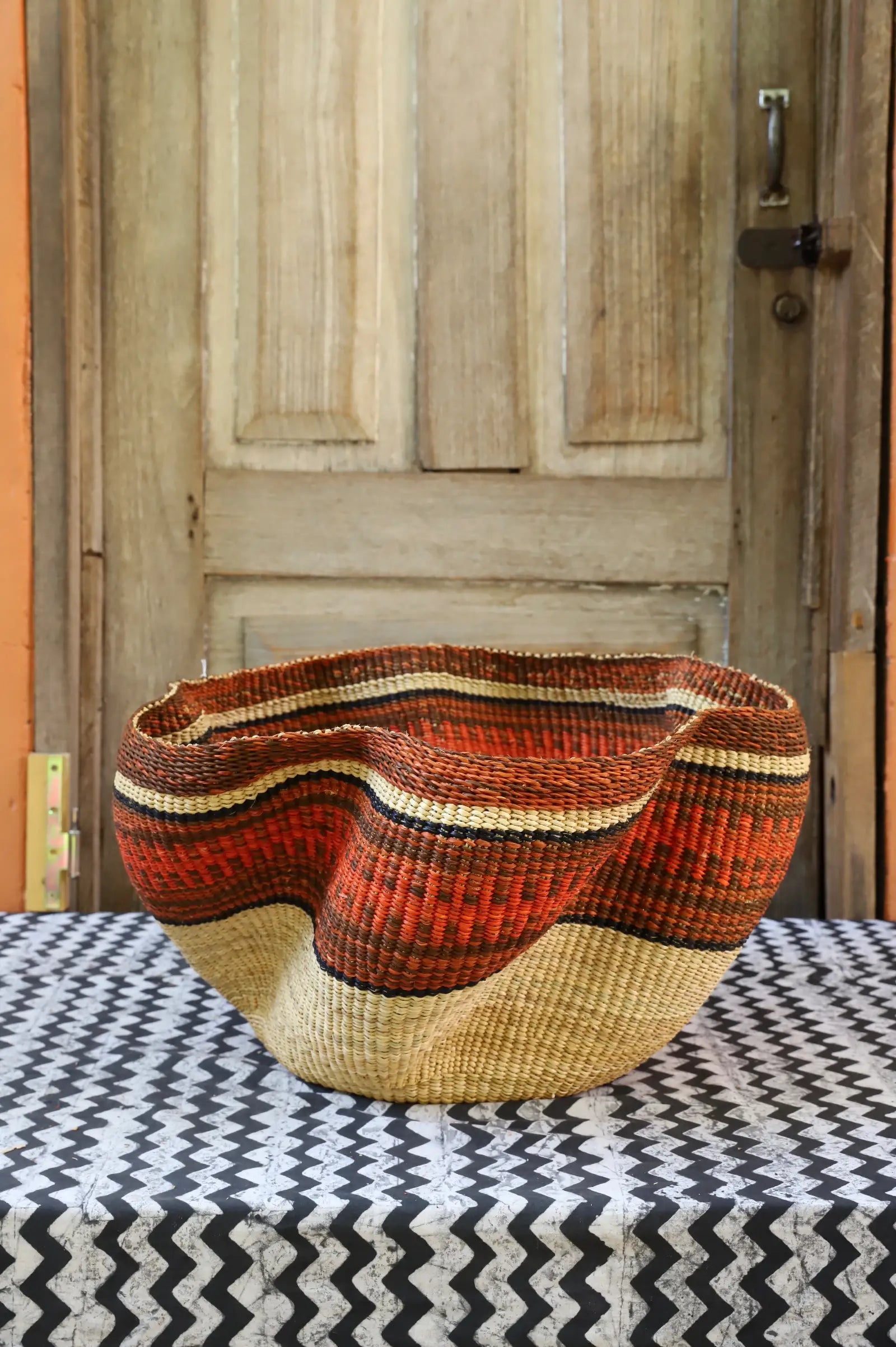 Pakurigo Wave Home  Décor Basket (Large) by Paui Apasinore
