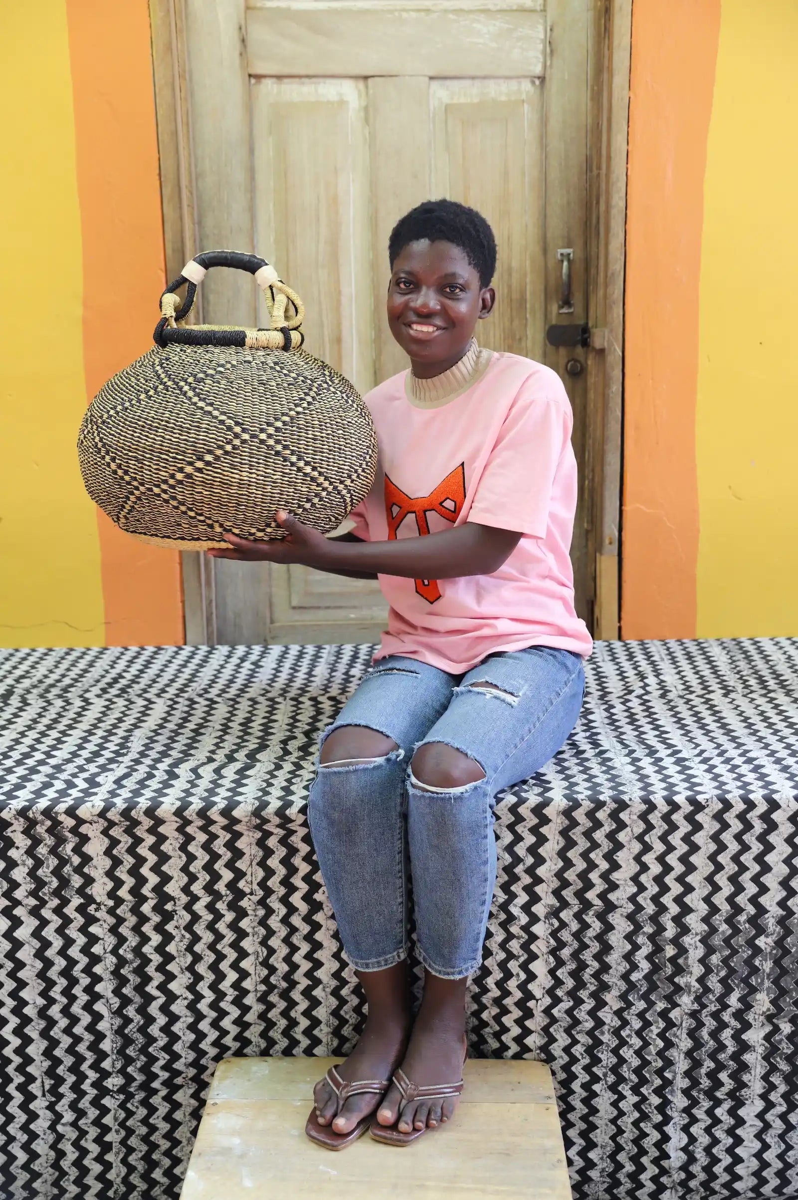 Pot Storage Basket (Large) by Assibi Nsohbillah