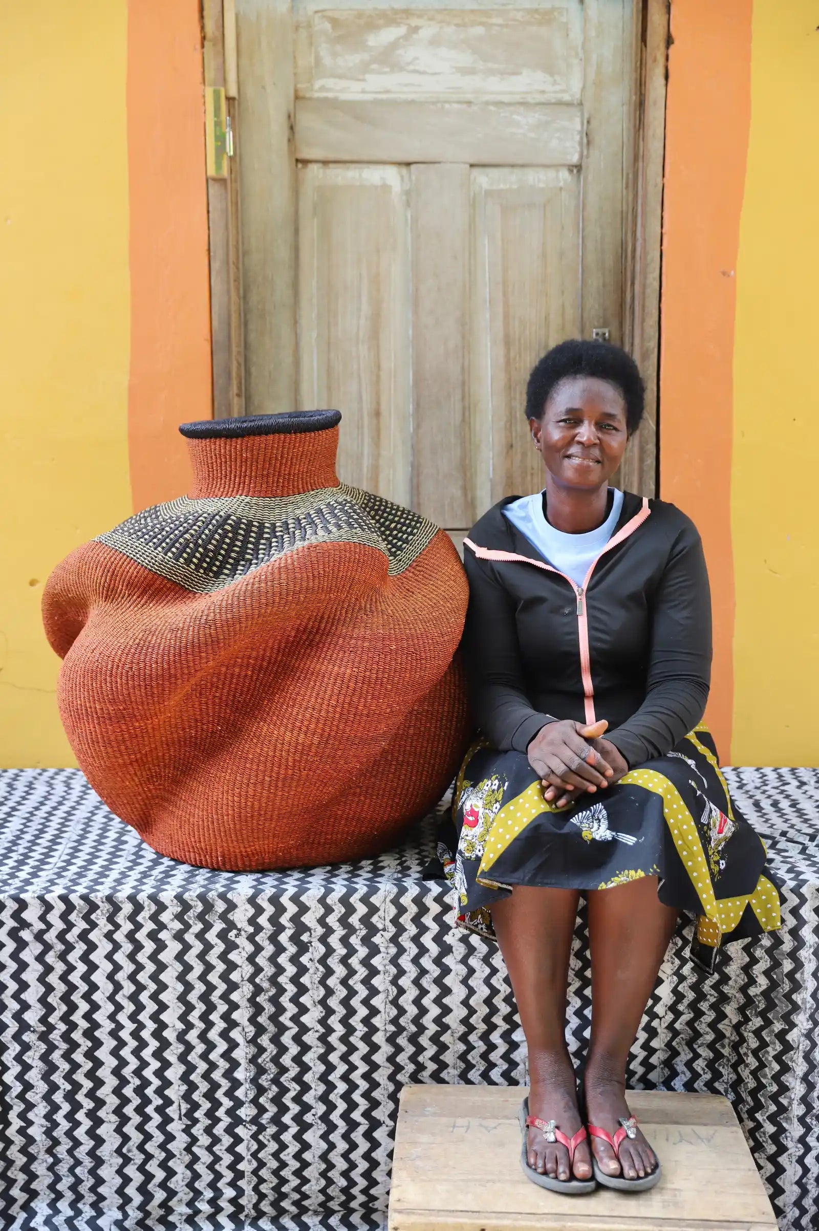 De-engo Art Basket (Large)  by Aniamah Akugre