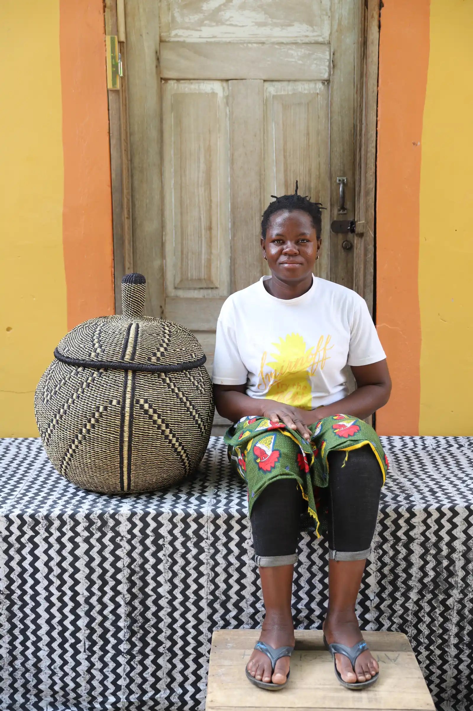 Orbit Storage Basket (Large) by Blessing Nyaaba