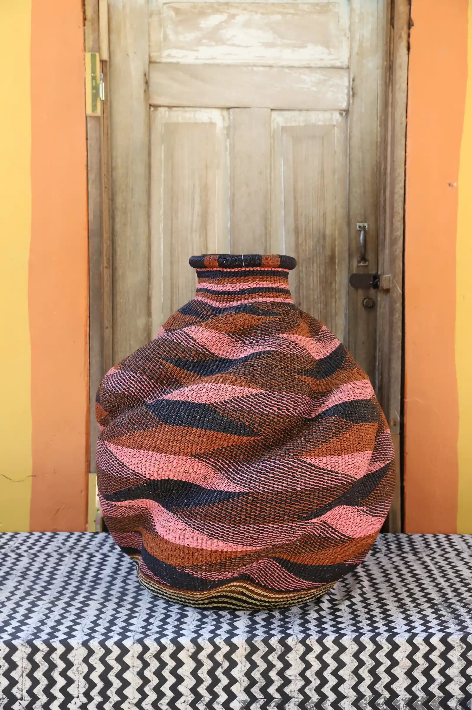 De-engo Art Basket (Large)  by Adukumah Atingalebkya