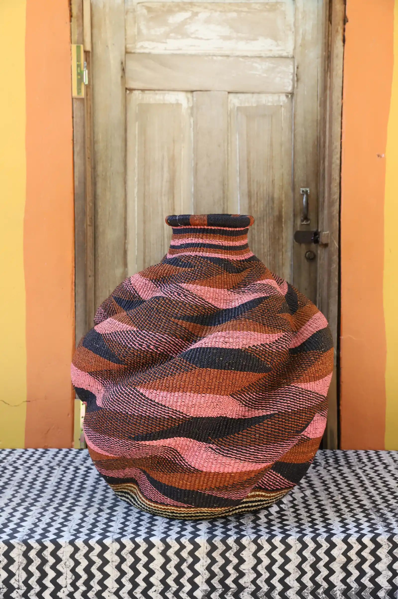 De-engo Art Basket (Large)  by Adukumah Atingalebkya