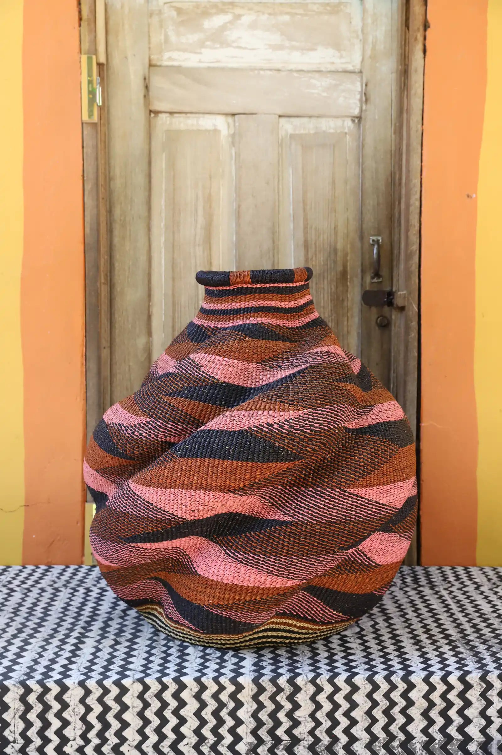 De-engo Art Basket (Large)  by Adukumah Atingalebkya