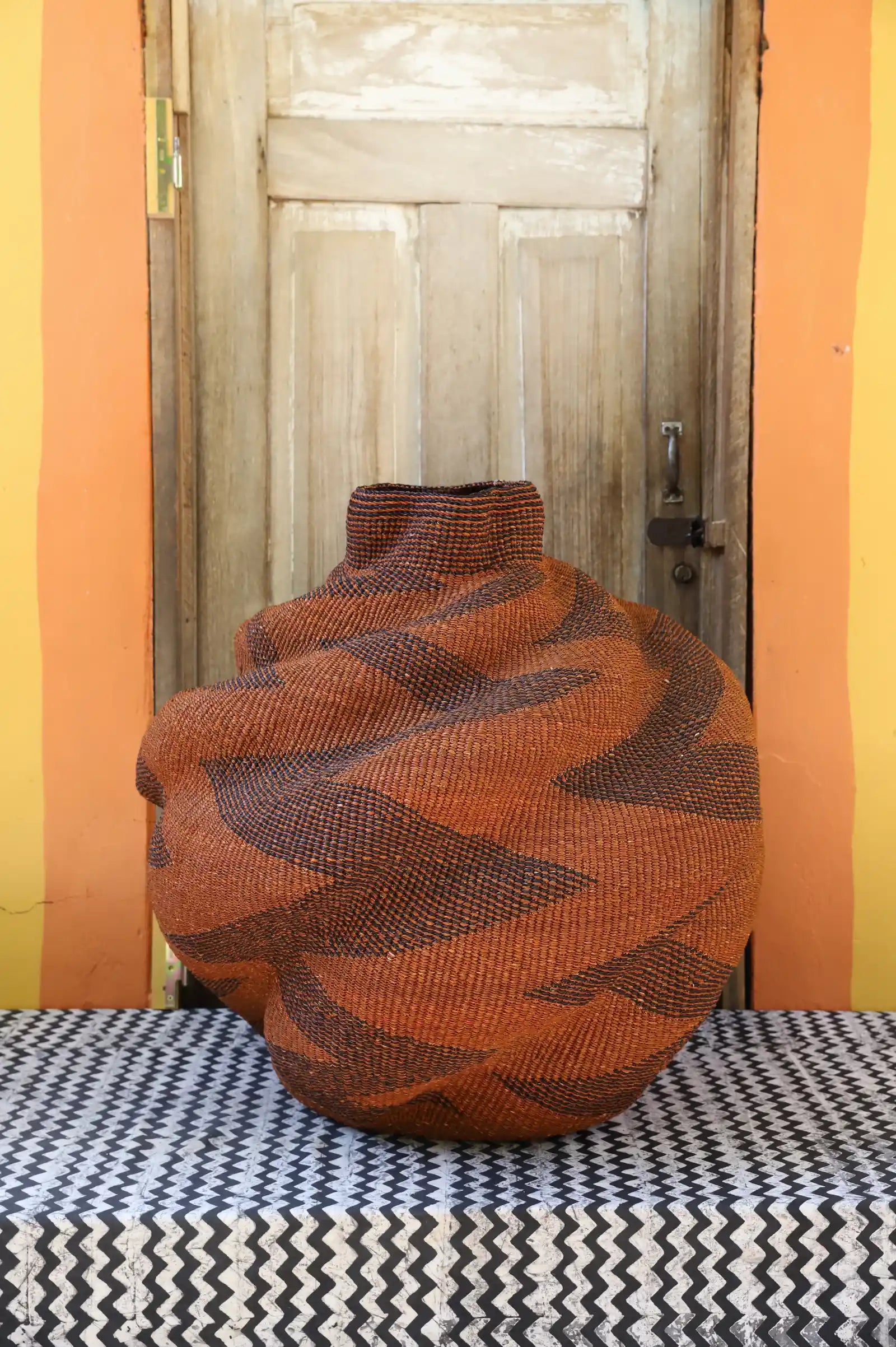 Yoomelingah-yure Art Basket (Large) by Linda Ayariga