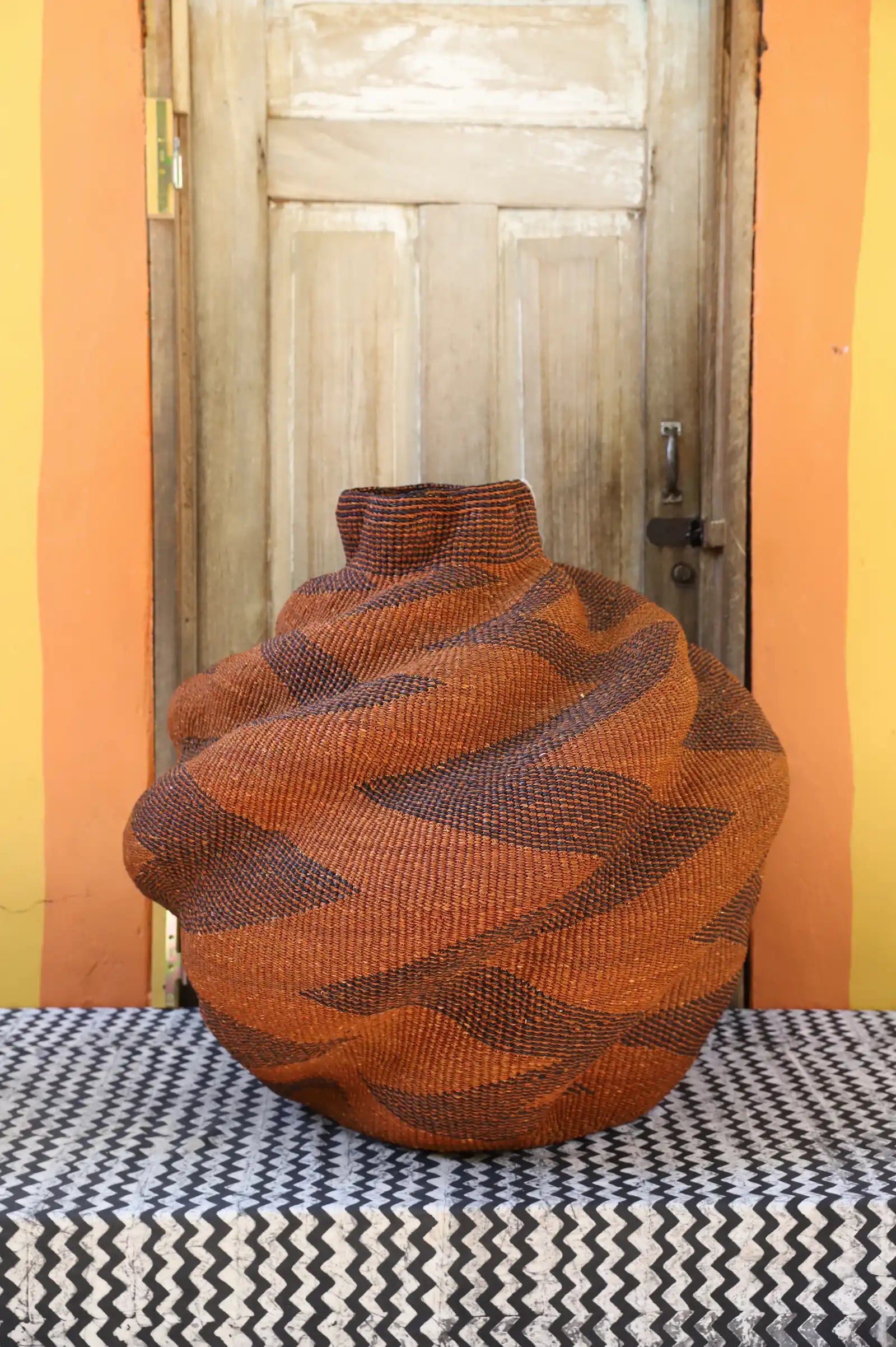 Yoomelingah-yure Art Basket (Large) by Linda Ayariga