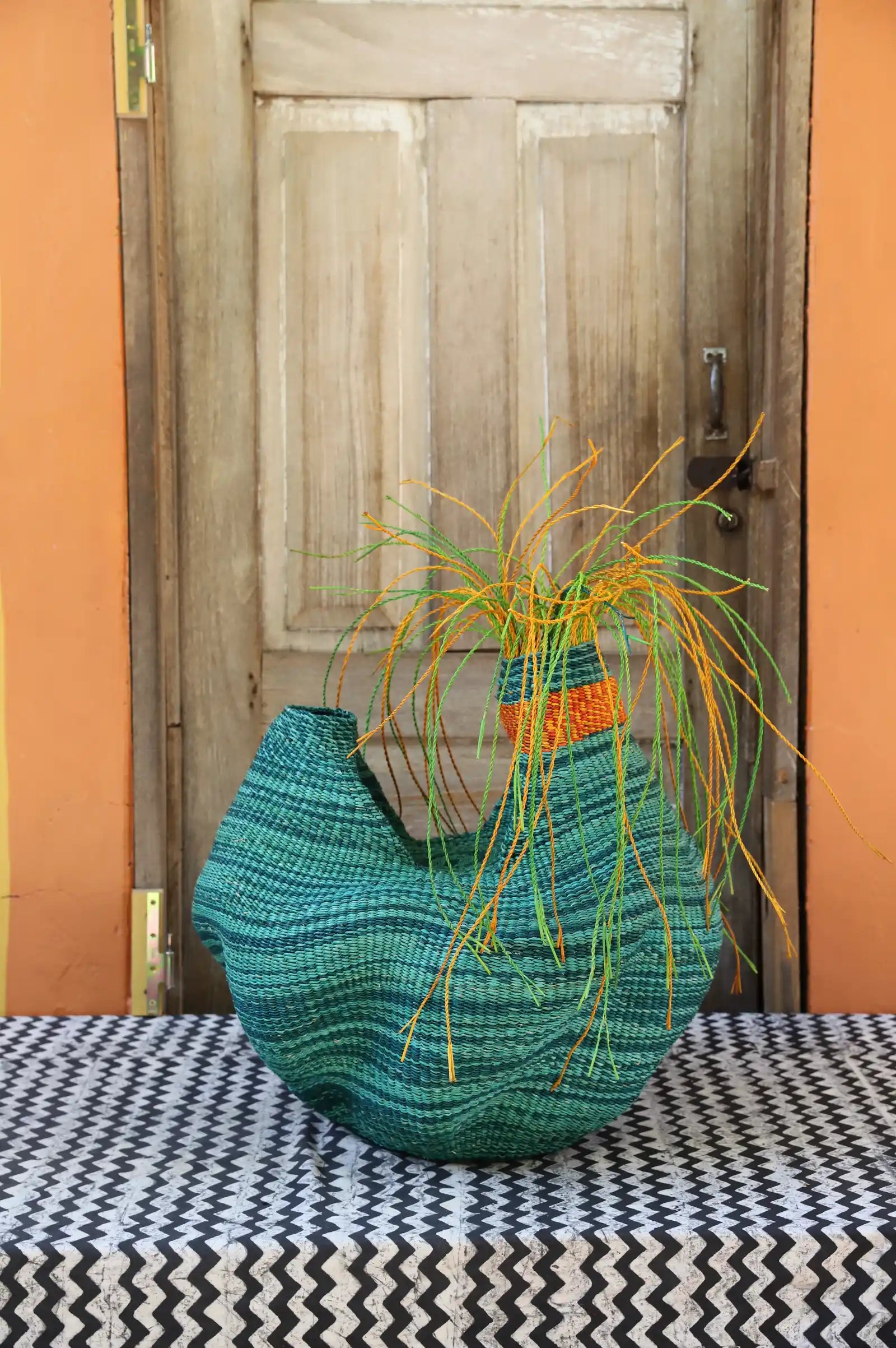 Woman and Man Art Basket (Small) Alahere Akolgoyine