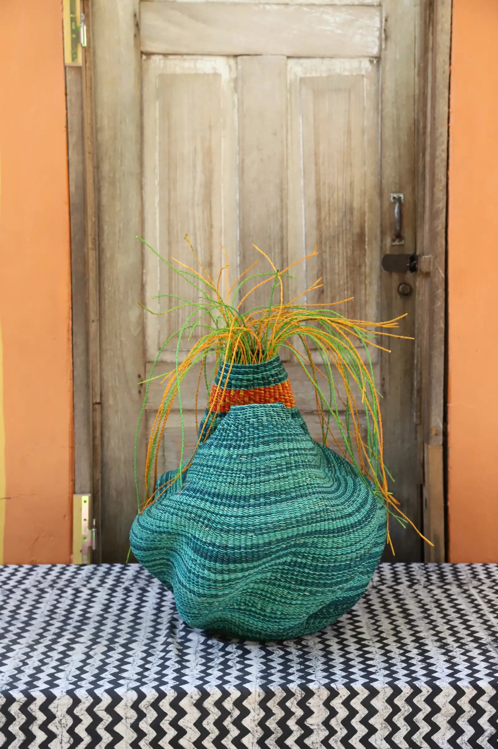 Woman and Man Art Basket (Small) Alahere Akolgoyine