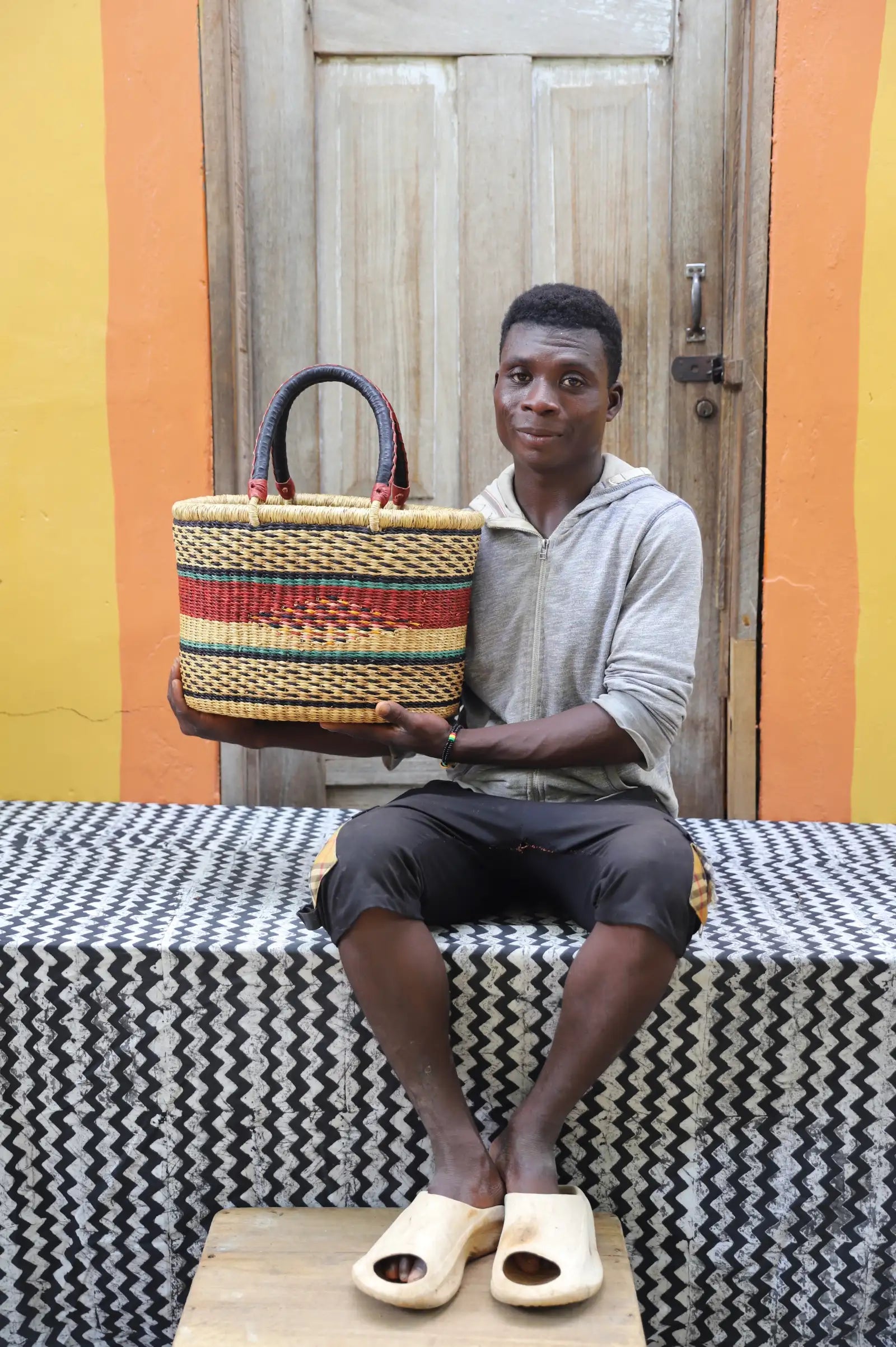 Zaane Tia All-day Basket (Large)  by Aberiga Nyaaba