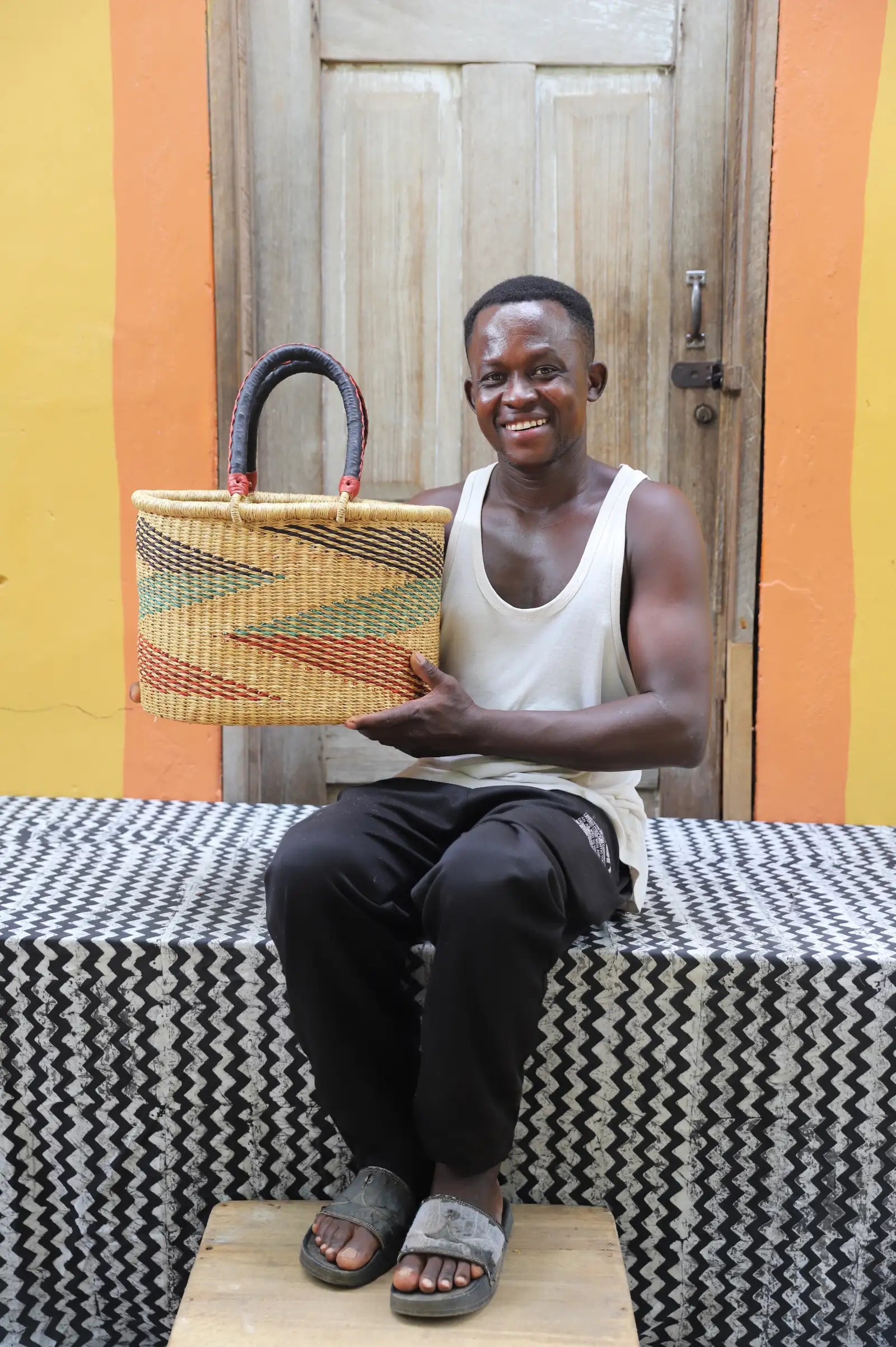 Zaane Tia All-day Basket (Large)  by Abraham Akolgo