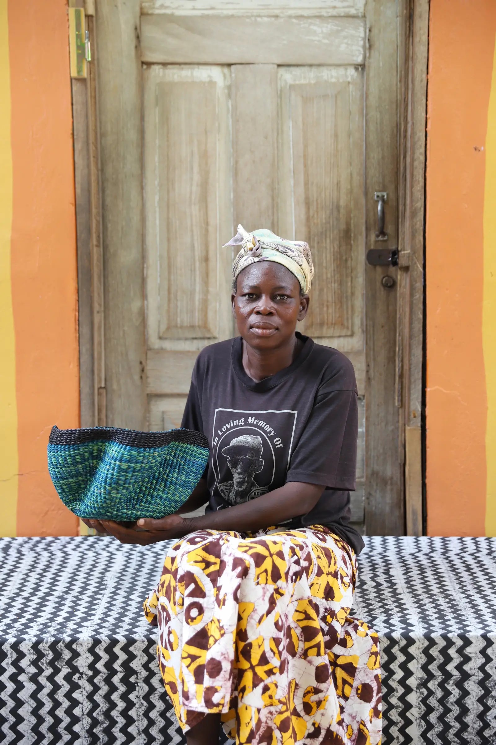 Pakurigo Wave  Home  Décor Basket (Tiny) by Ayinpoka Anafo