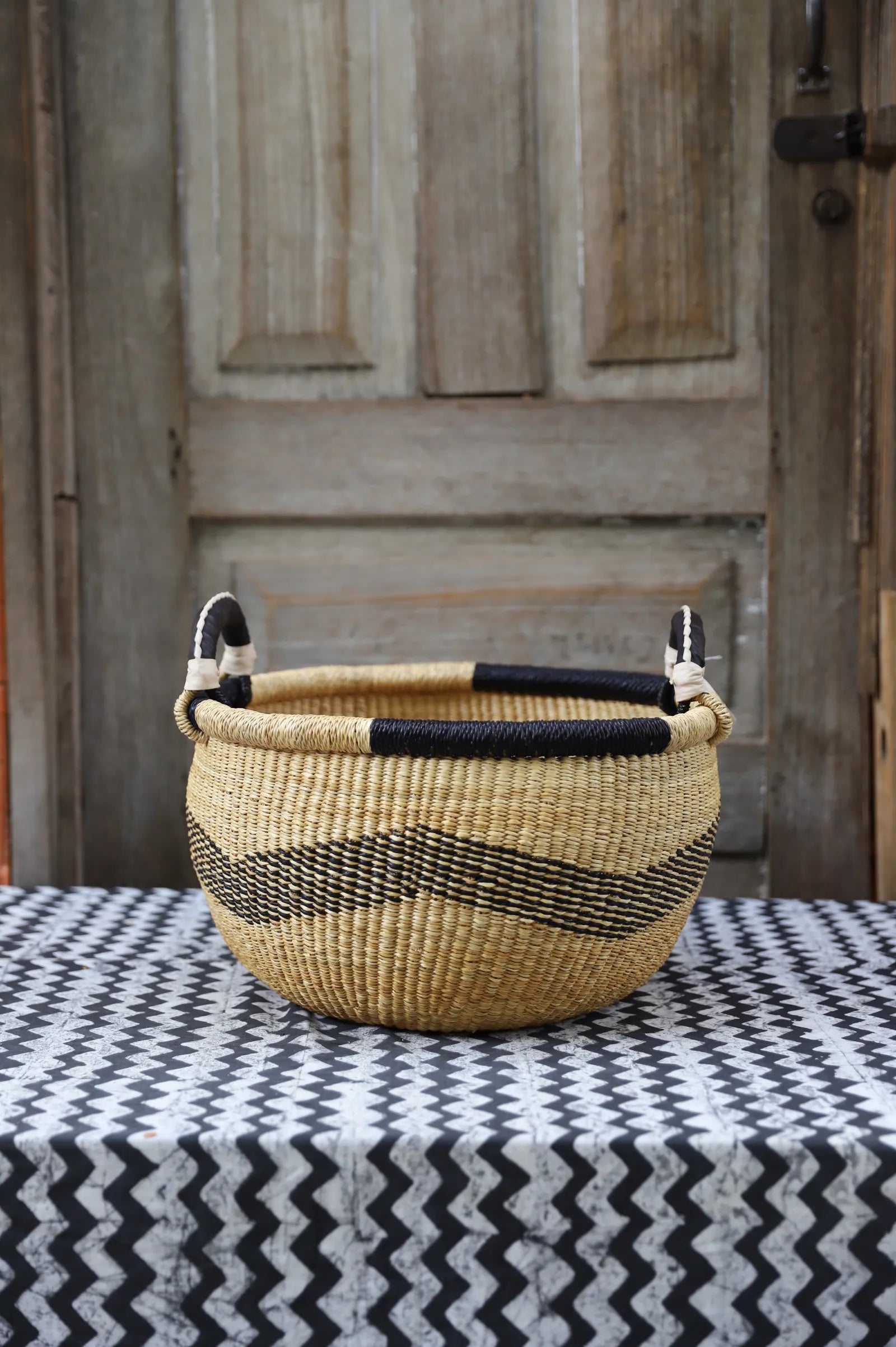 Gbenka Storage Basket (Medium) by Cynthia Ayariga