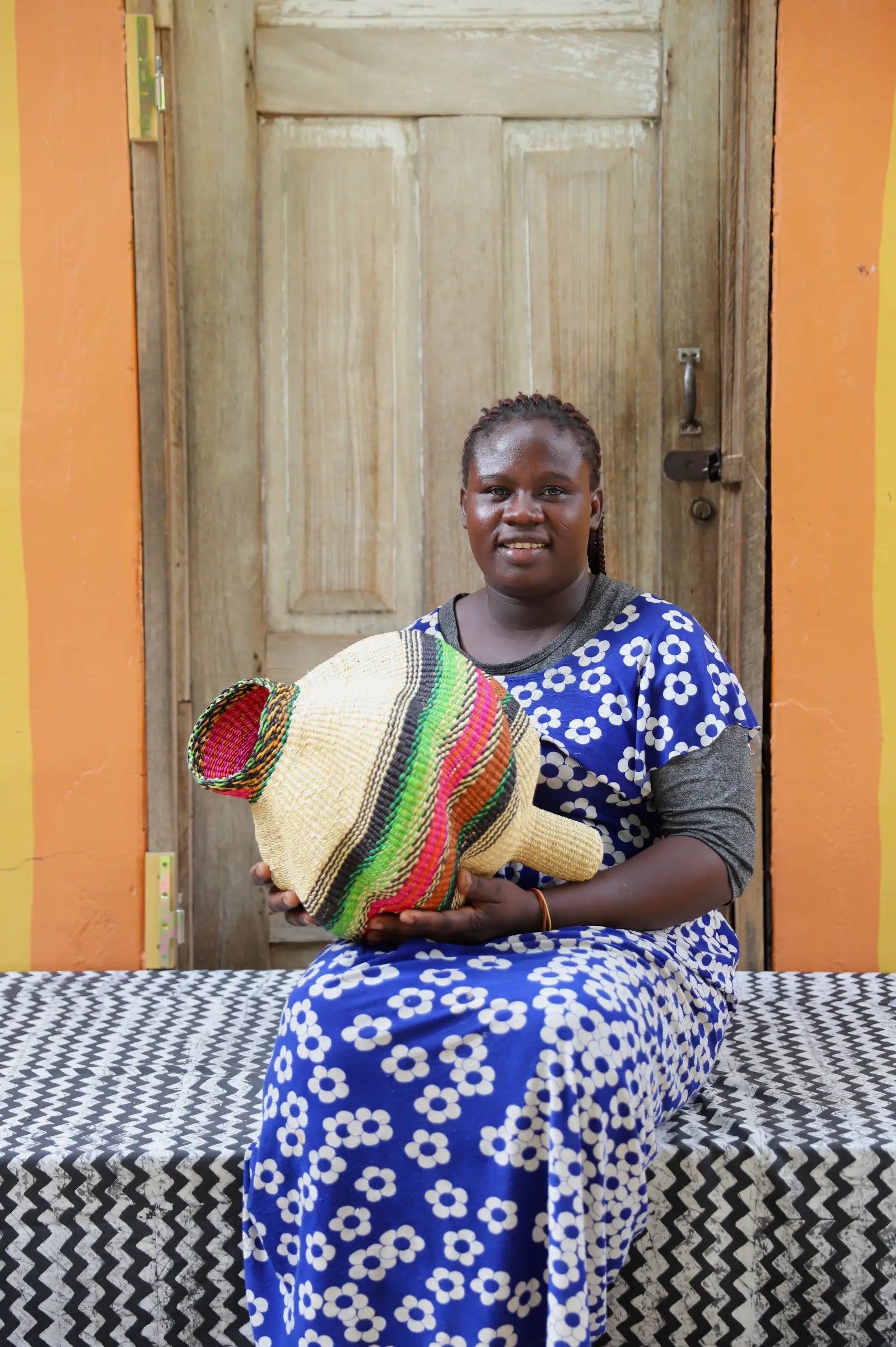 Conch (Katayeli -Tia) Art Basket (Small) by Apika Abisika