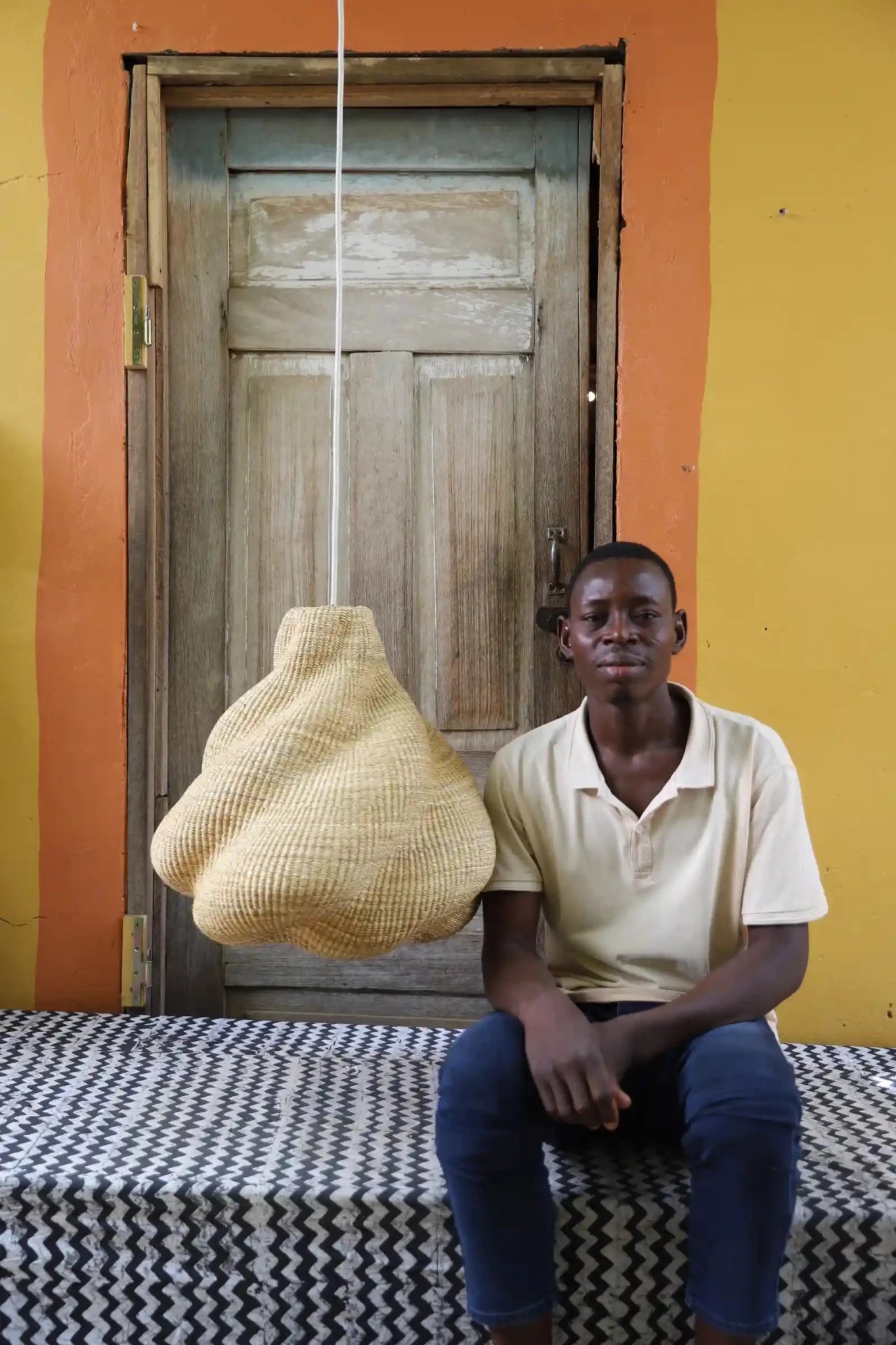Woven Cloud Lampshade - The Baba Tree Basket Company