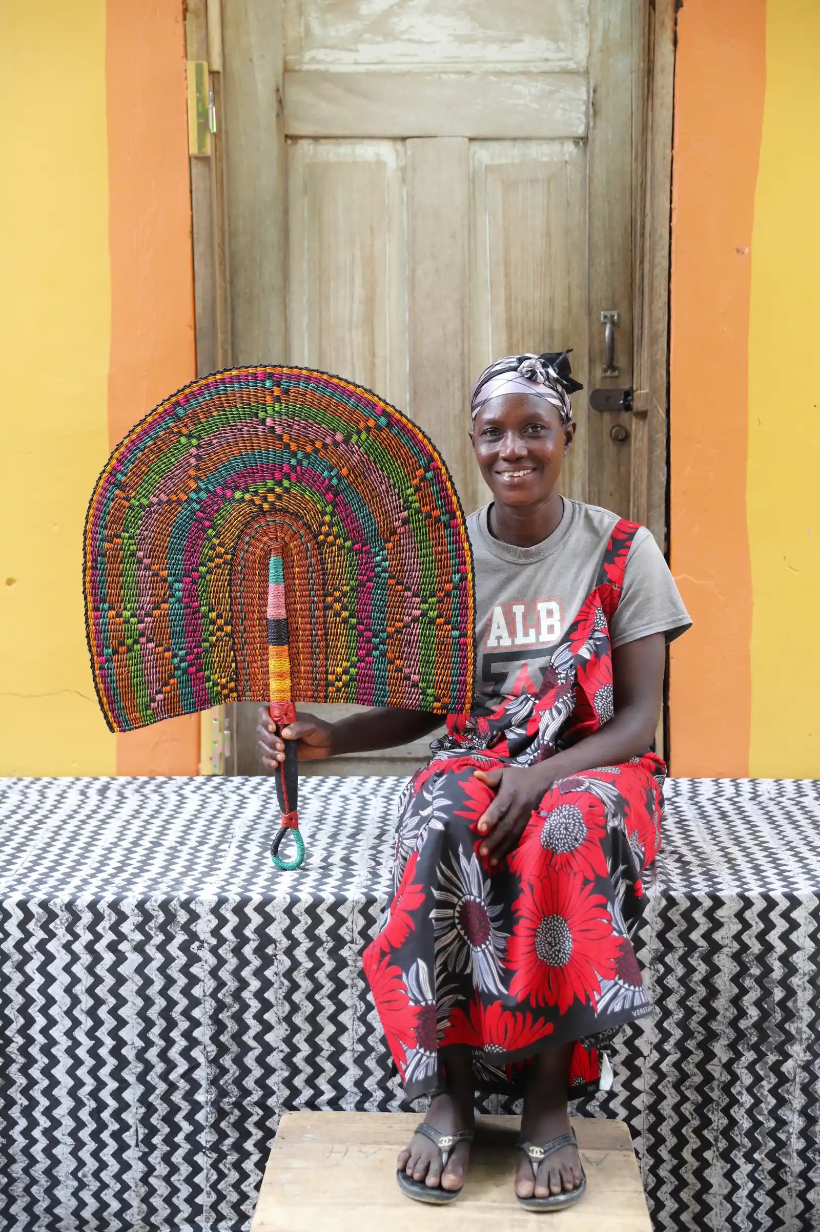 Naba Penga Wall Dècor Fan by Linda Ayamga