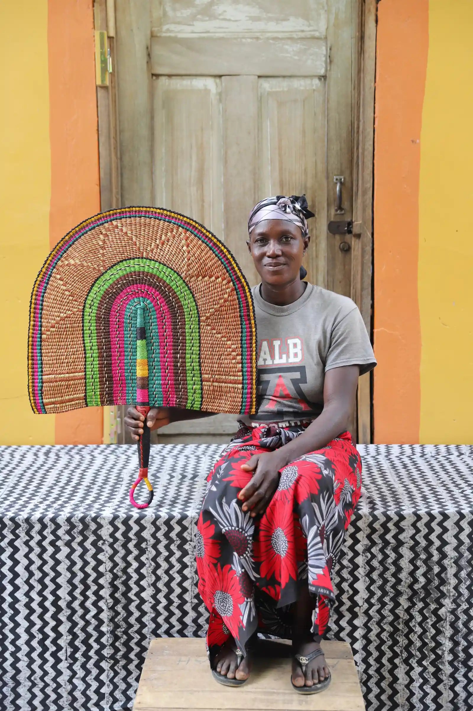 Naba Penga Wall Dècor Fan by Linda Ayamga