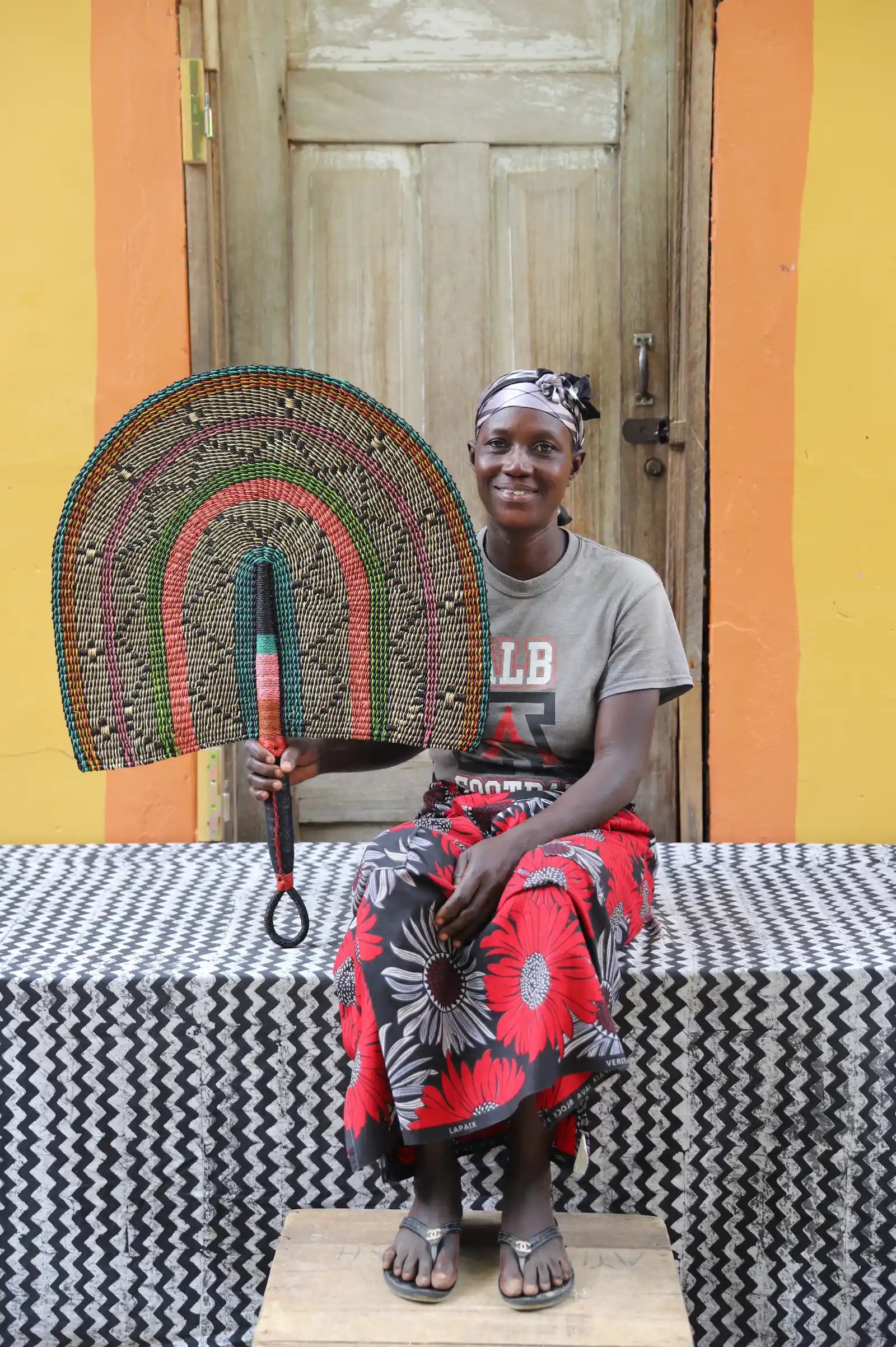 Naba Penga Wall Dècor Fan by Linda Ayamga