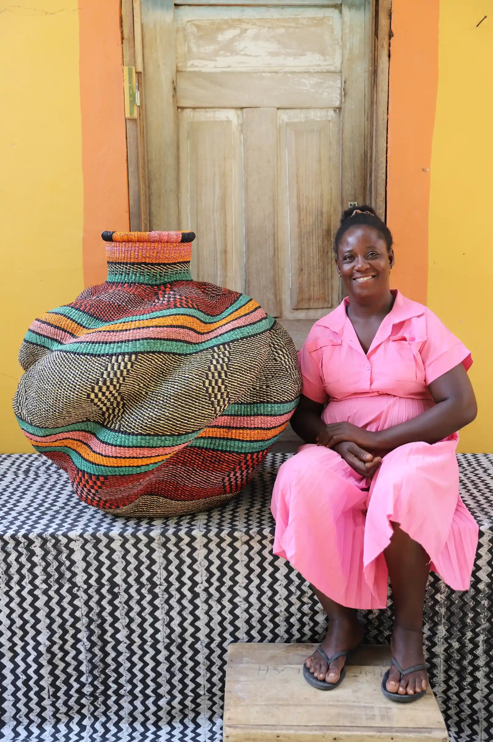 De-engo Art Basket (Large)  by Cynthia Anaba