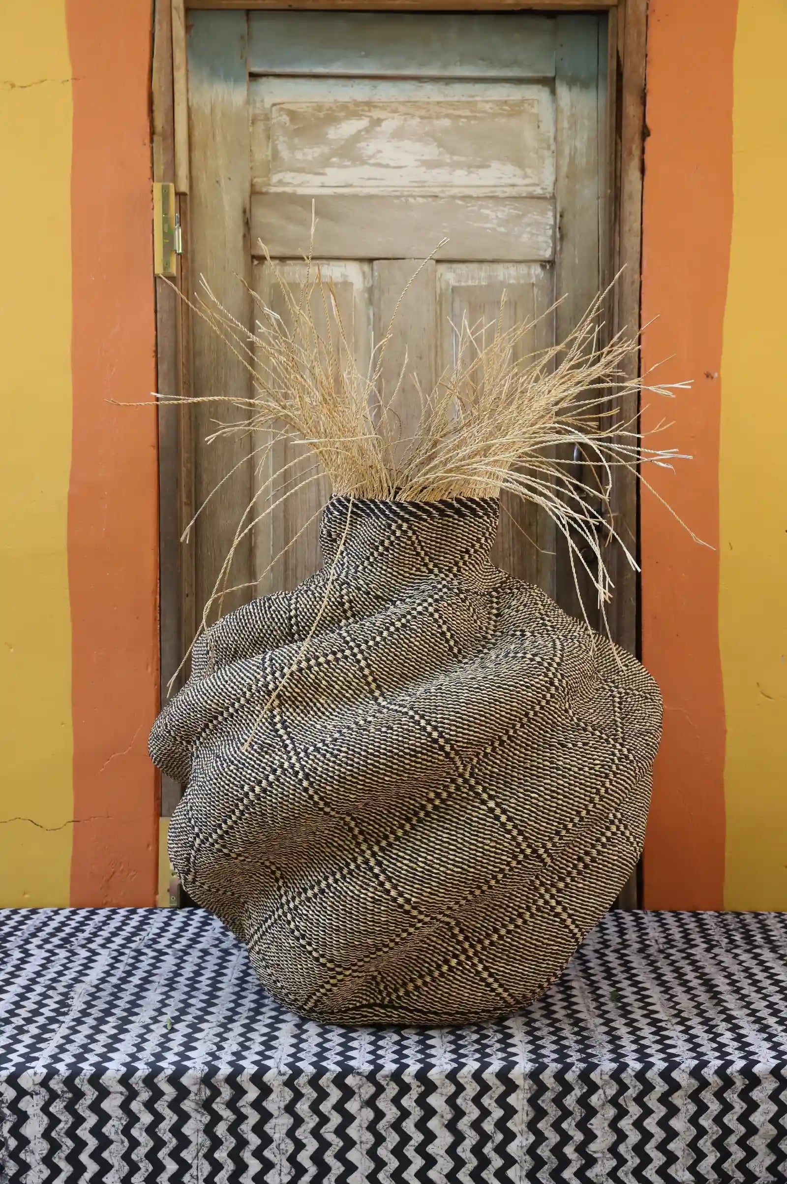 Tua-Tia (Baobab Tree) Art Basket (Large) by Ayine  Atiah