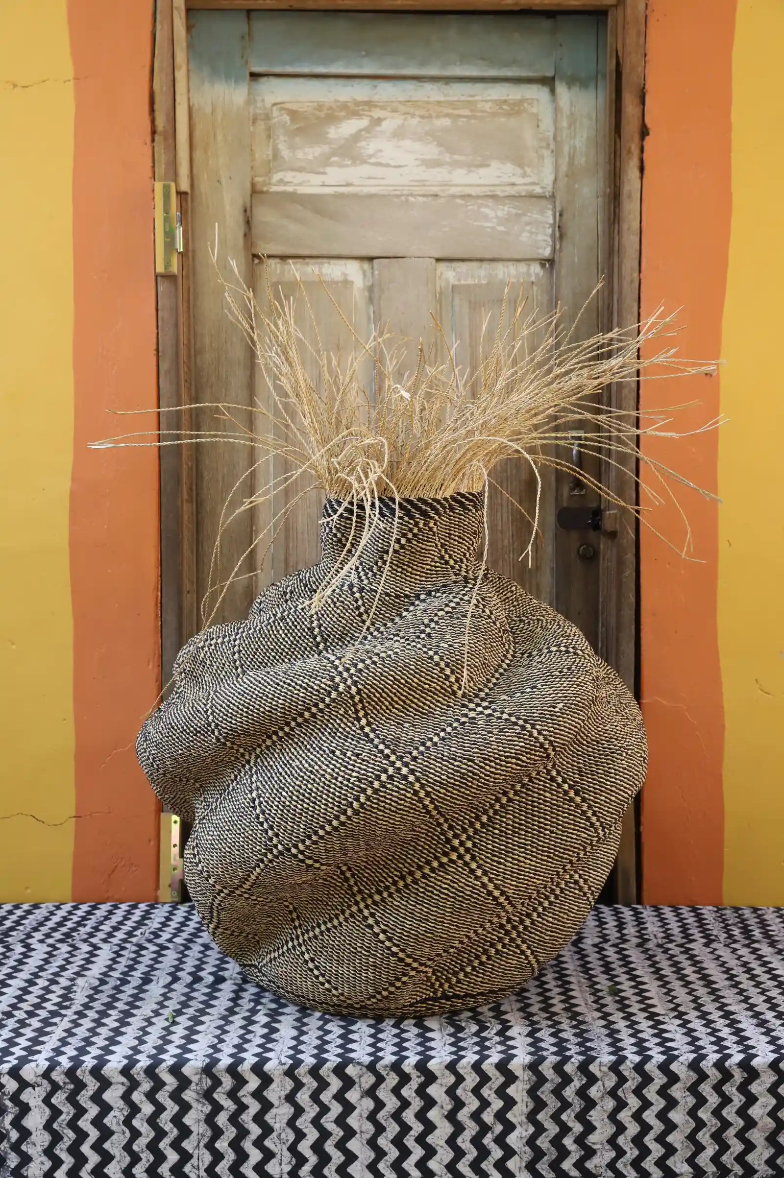 Tua-Tia (Baobab Tree) Art Basket (Large) by Ayine  Atiah