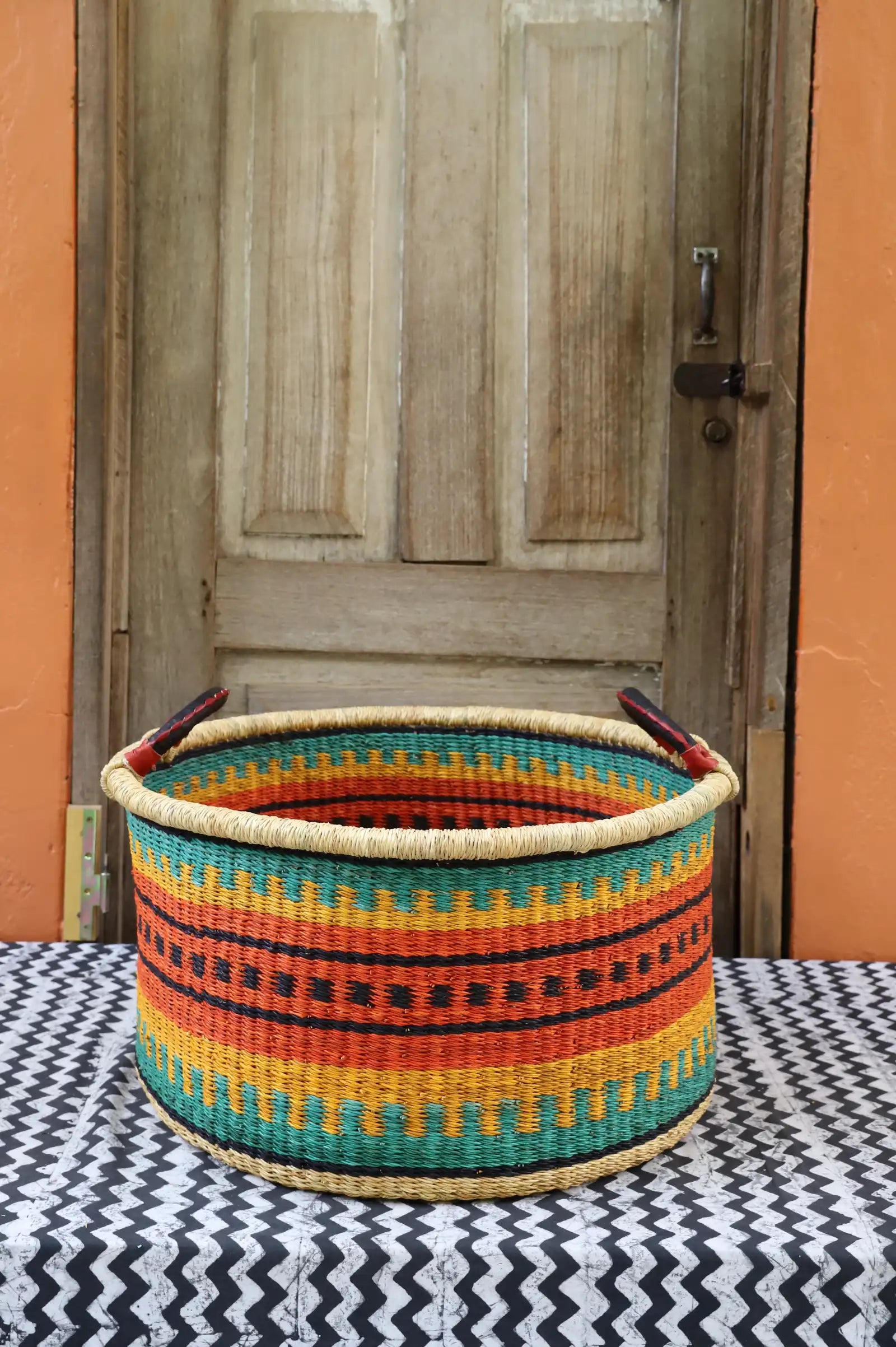 Woven Tub (Large) by Aberinga Nyaaba