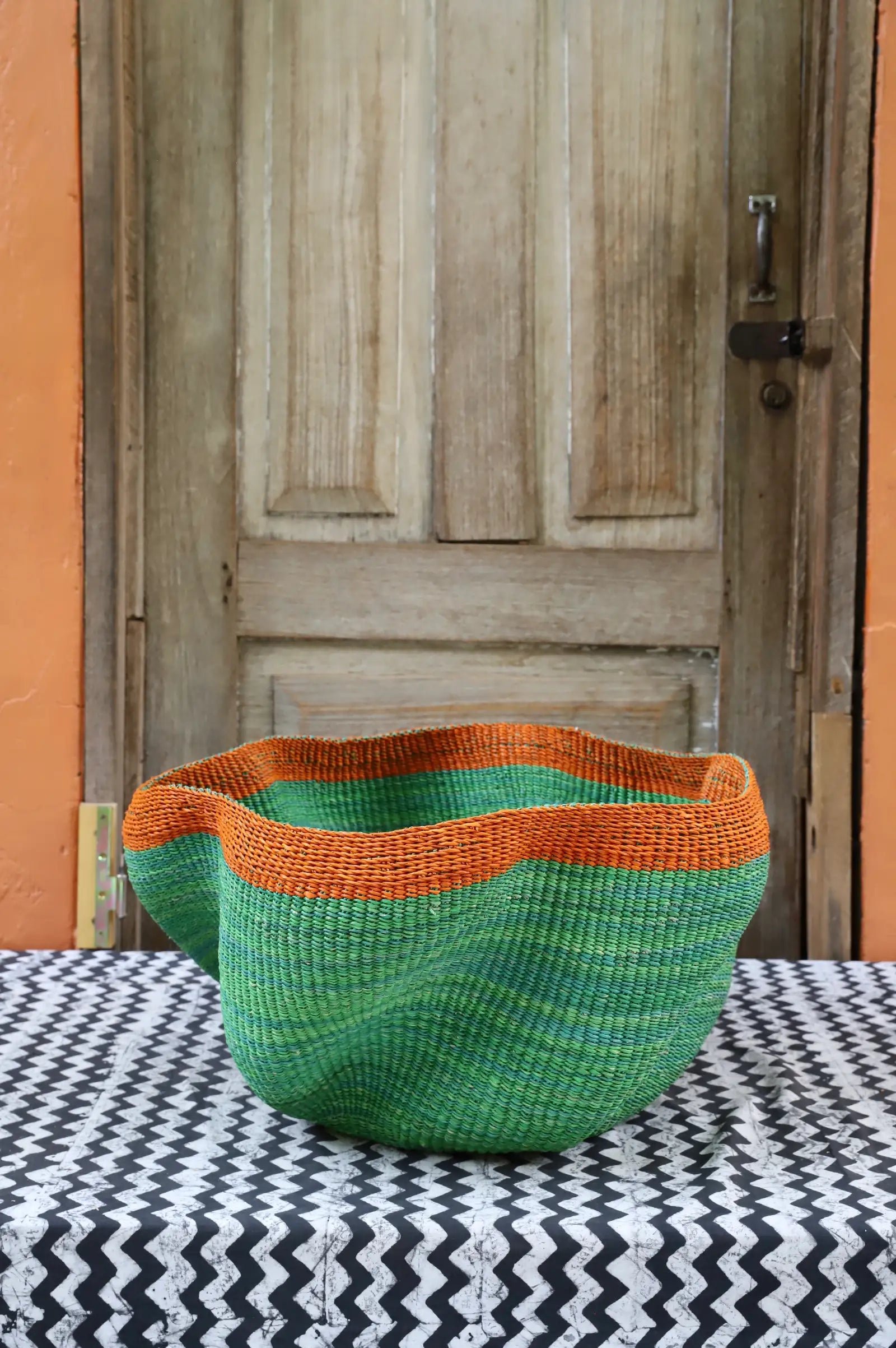 Pakurigo Wave Home  Décor Basket (Large) by Cynthia Ayine