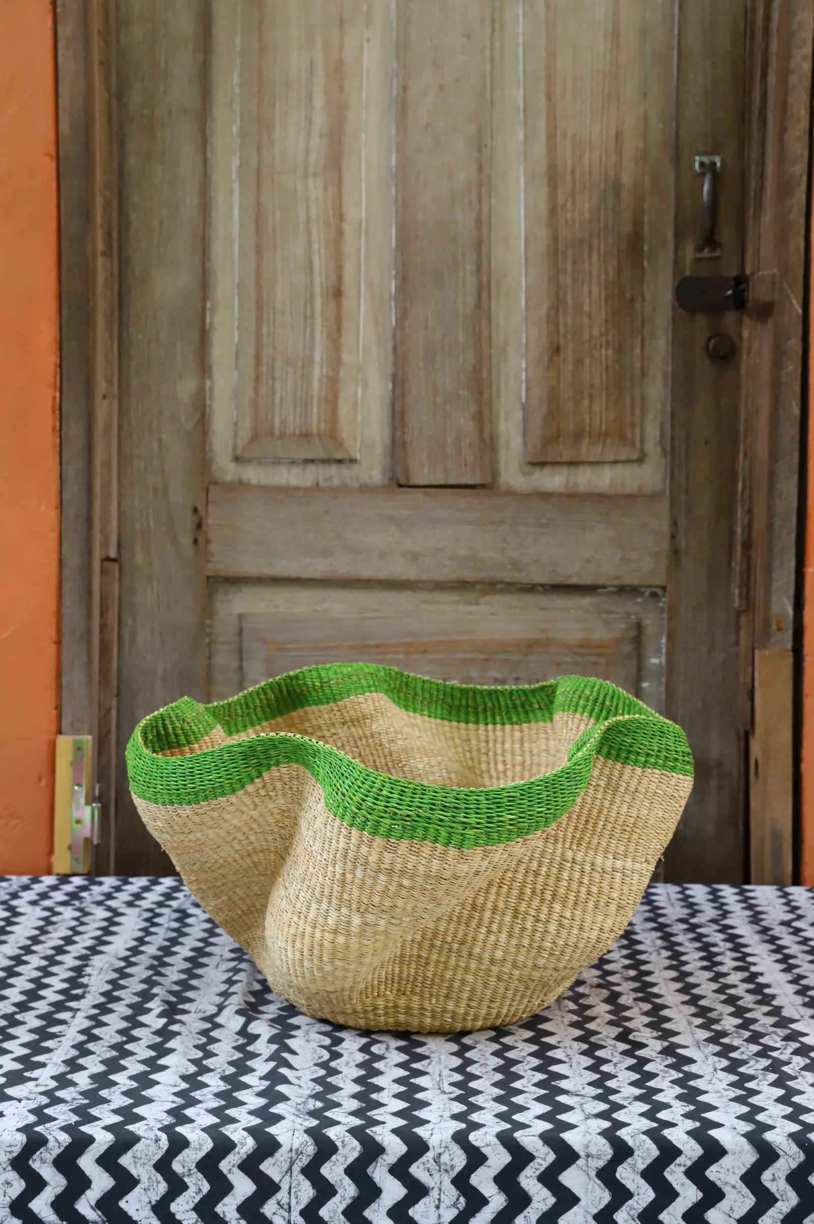 Pakurigo Wave Home  Décor Basket (Large) by Asukebillah Talata