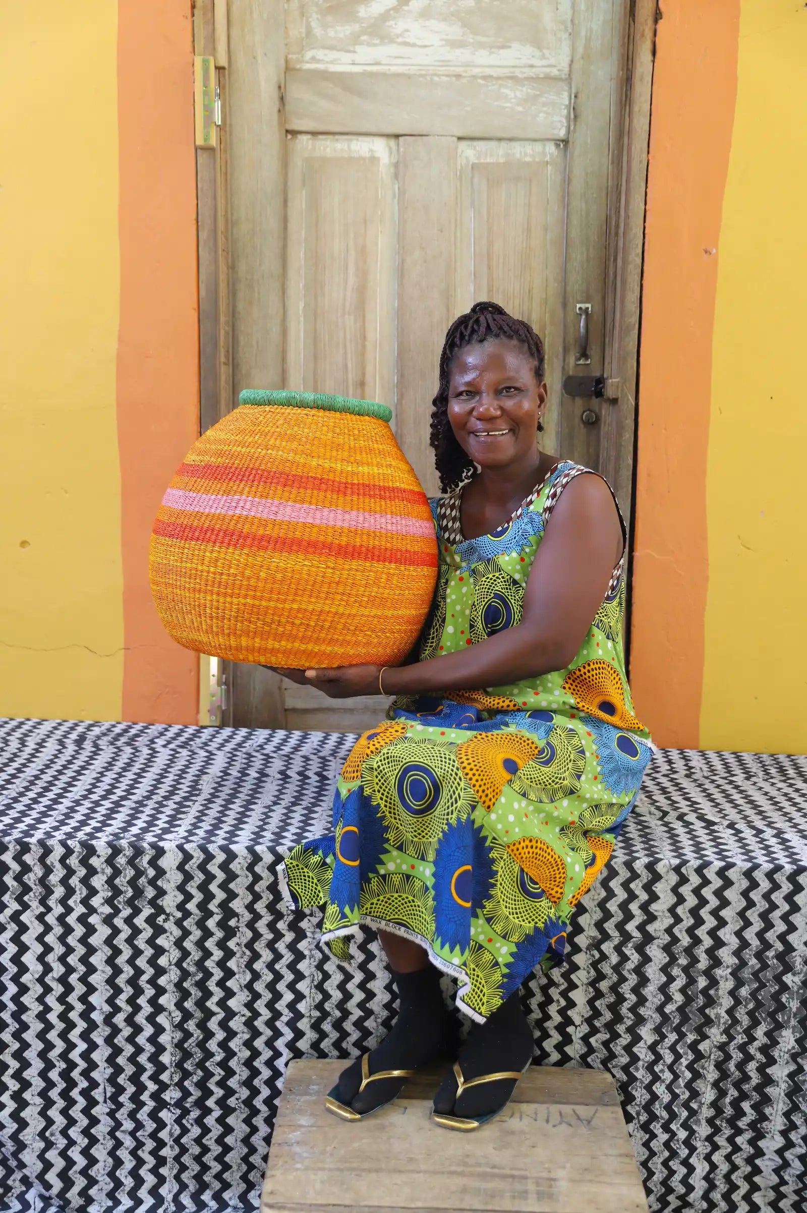 Kenkia  Art  Basket by Ayine Awuni