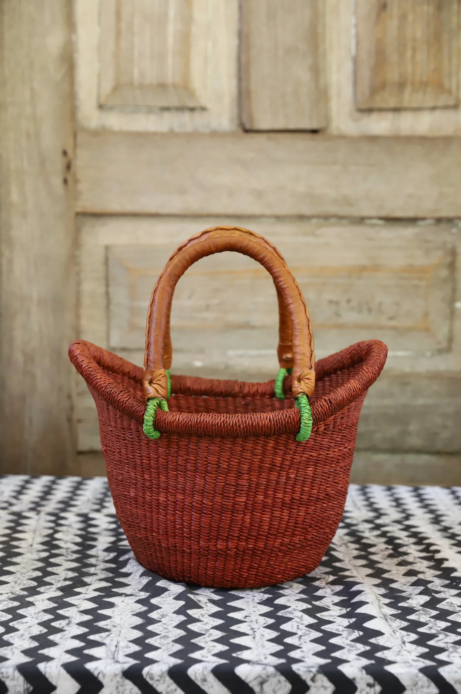 Nyariga Dip Dyed Basket (Tiny) by Aduko Ayine