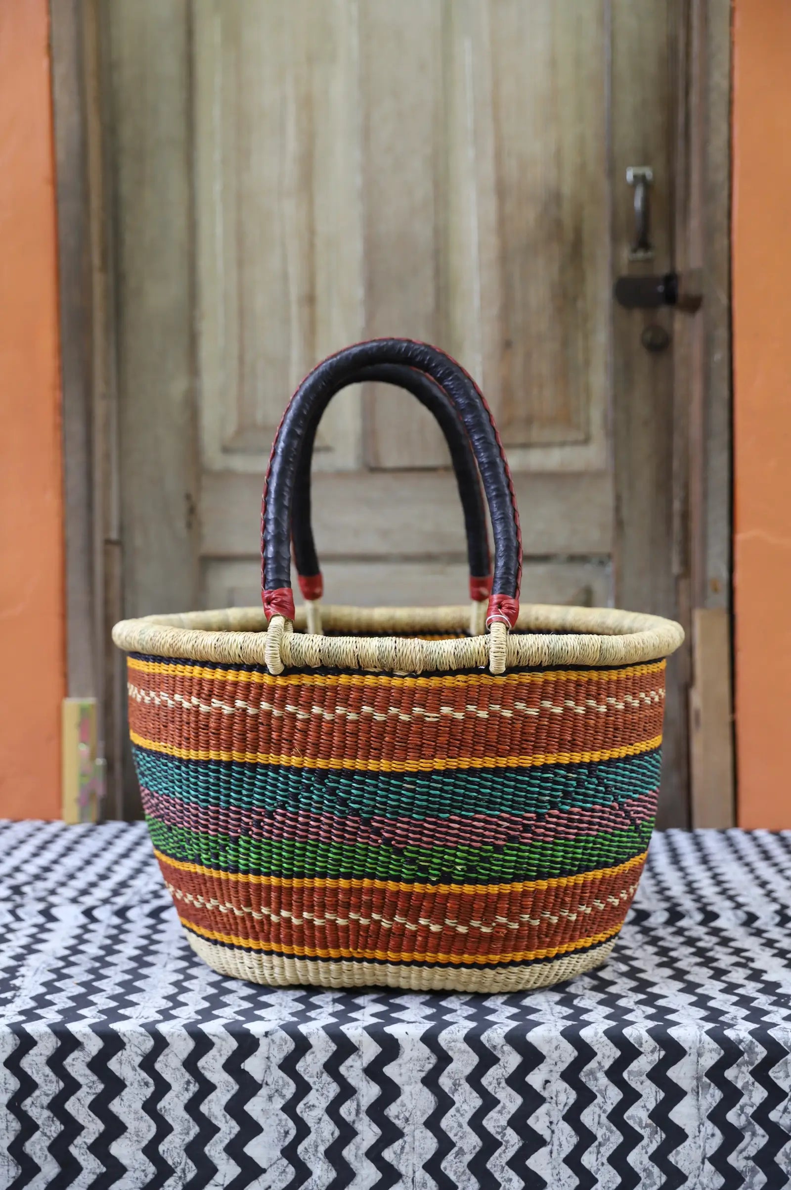 Oval Shopping Bag (Large) by Nsoh Mercy