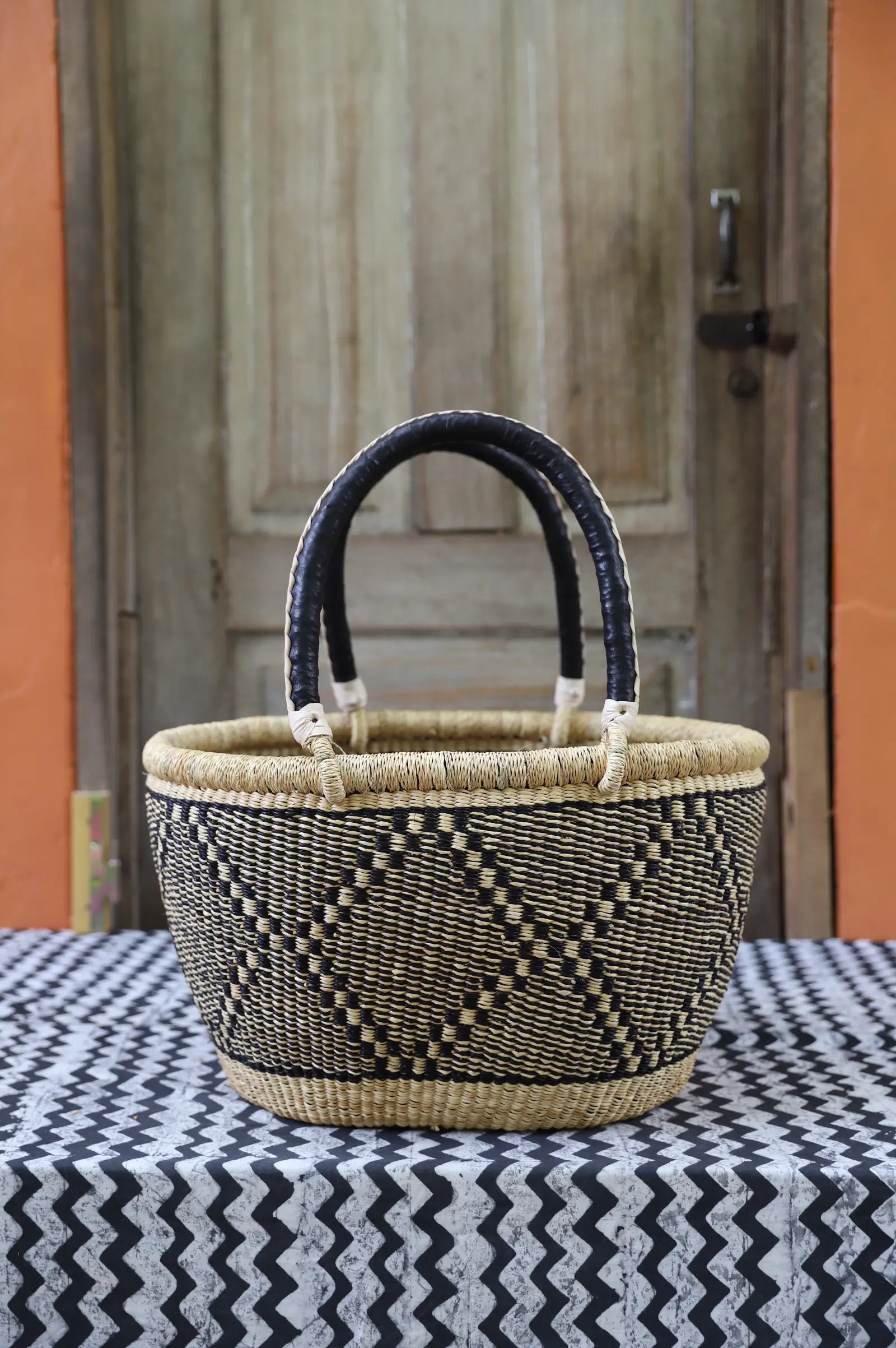 Oval Shopping Bag (Large) by Adongo Nyaaba