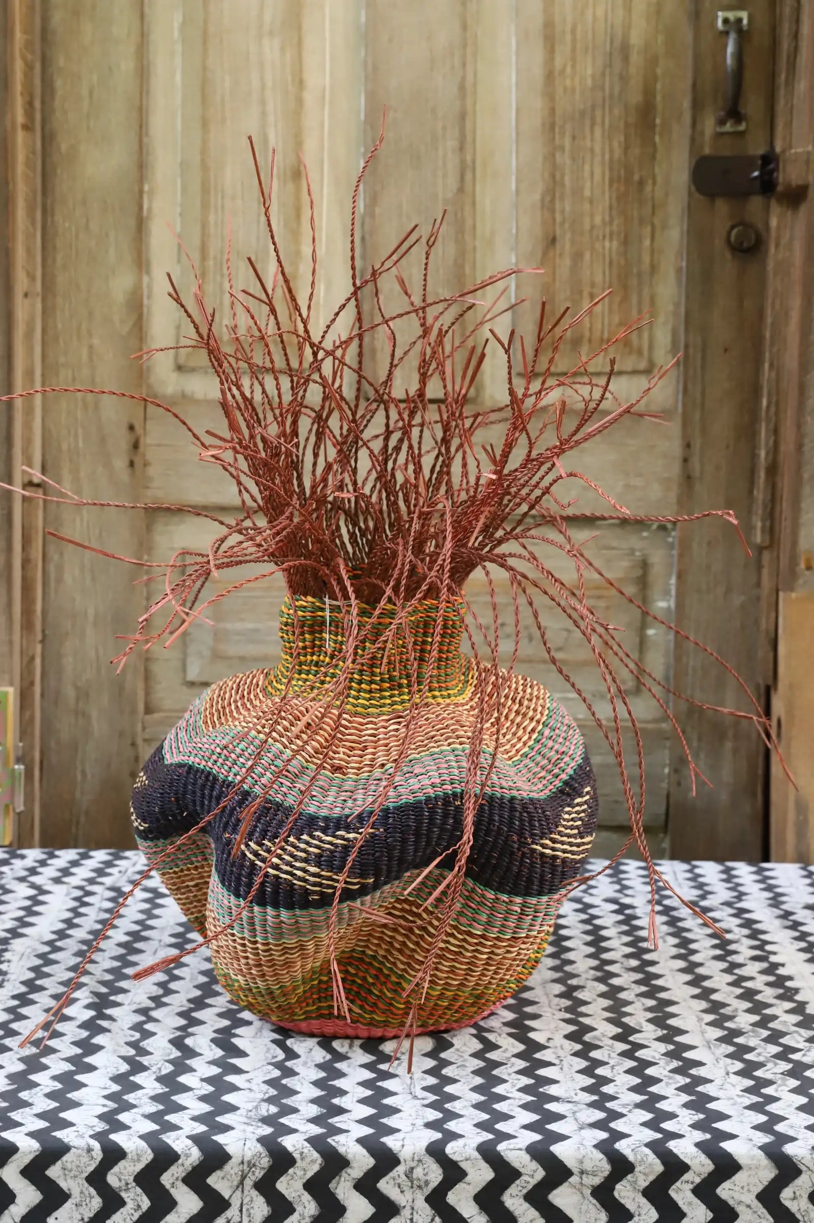 Tua-Tia (Baobab Tree) Art Basket (Tiny) by Lariba Akumasi