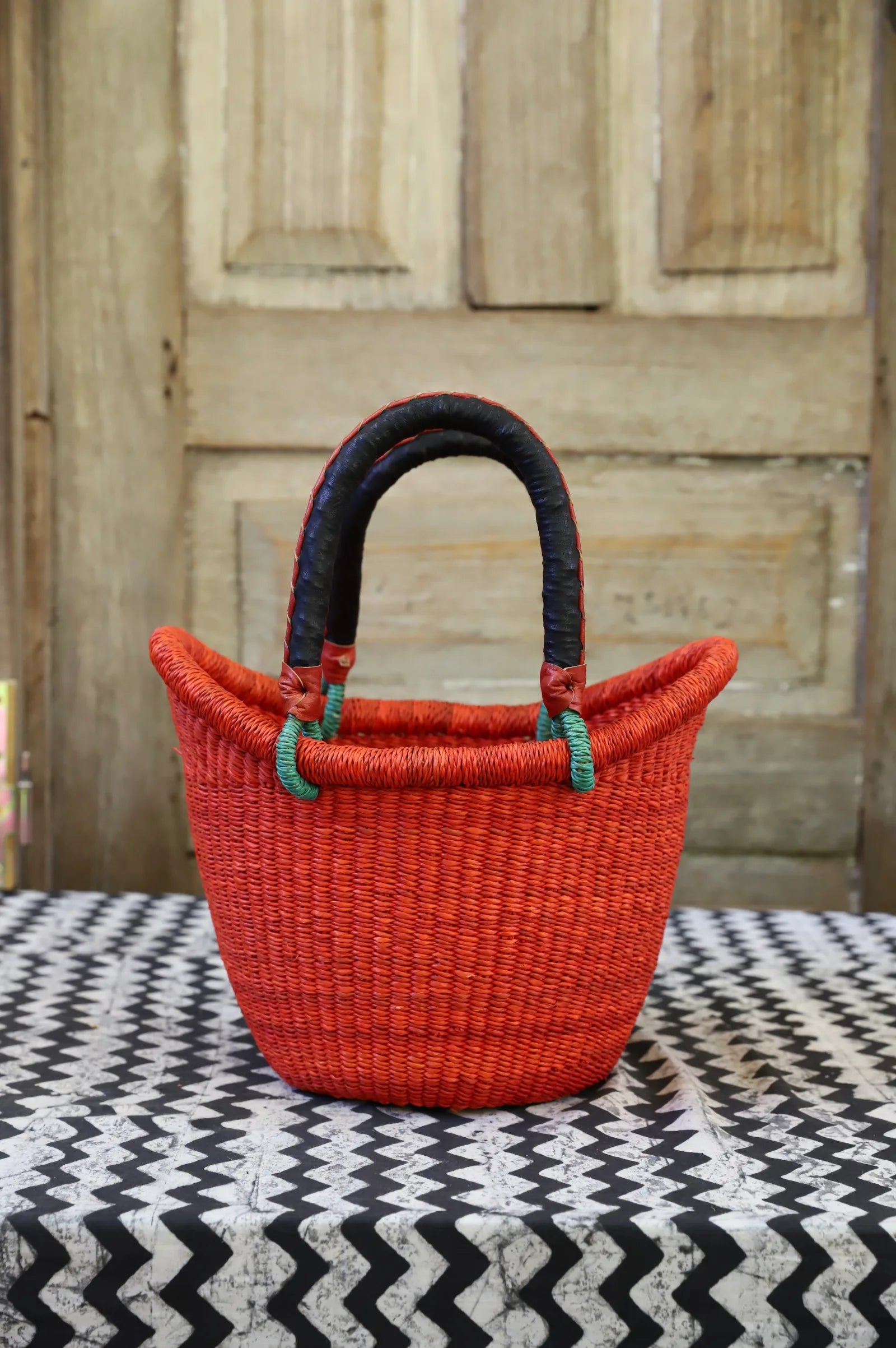 Nyariga Dip Dyed Basket (Tiny) by Martha Adongo
