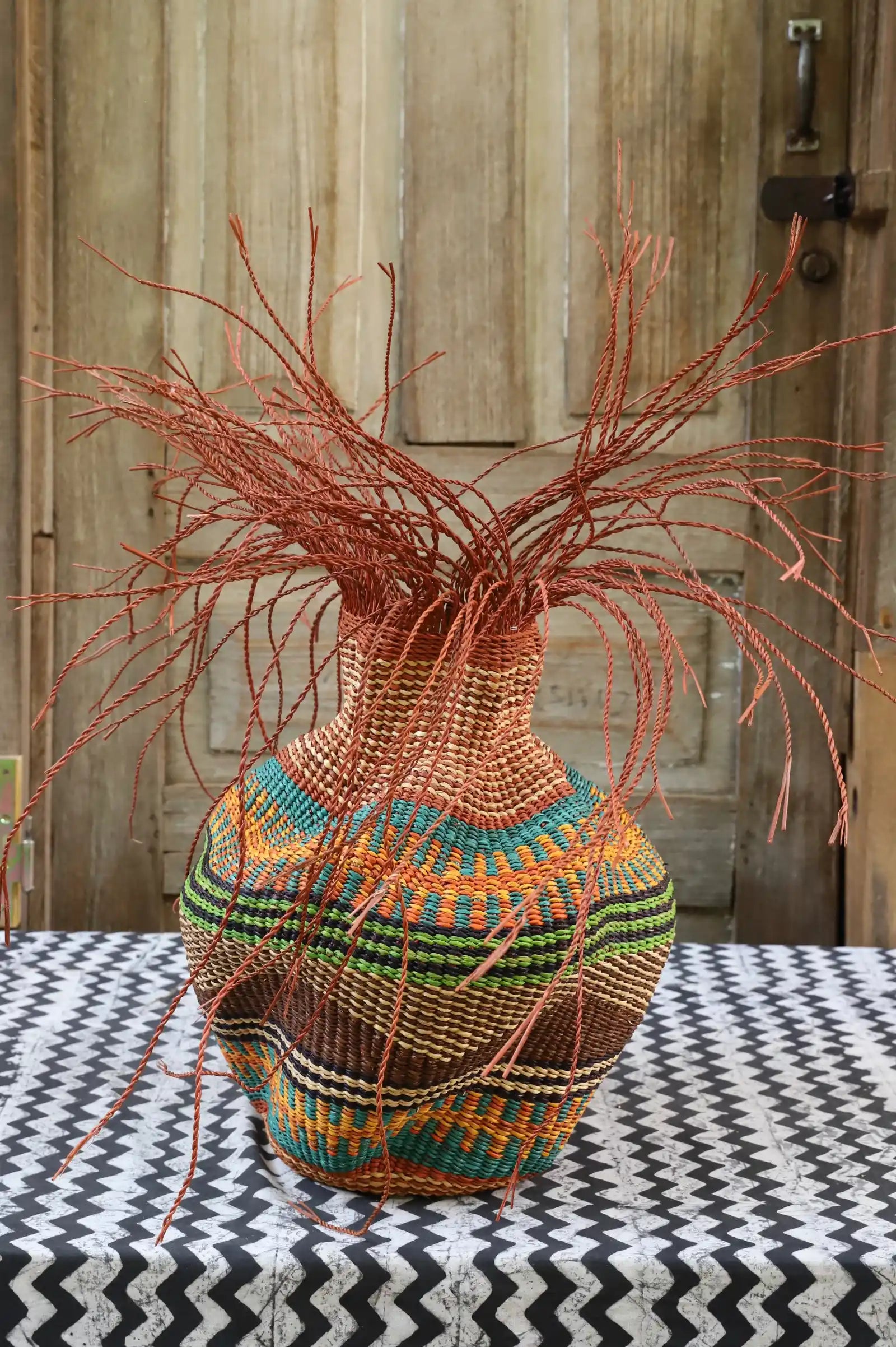 Tua-Tia (Baobab Tree) Art Basket (Tiny) by Babie Avaala