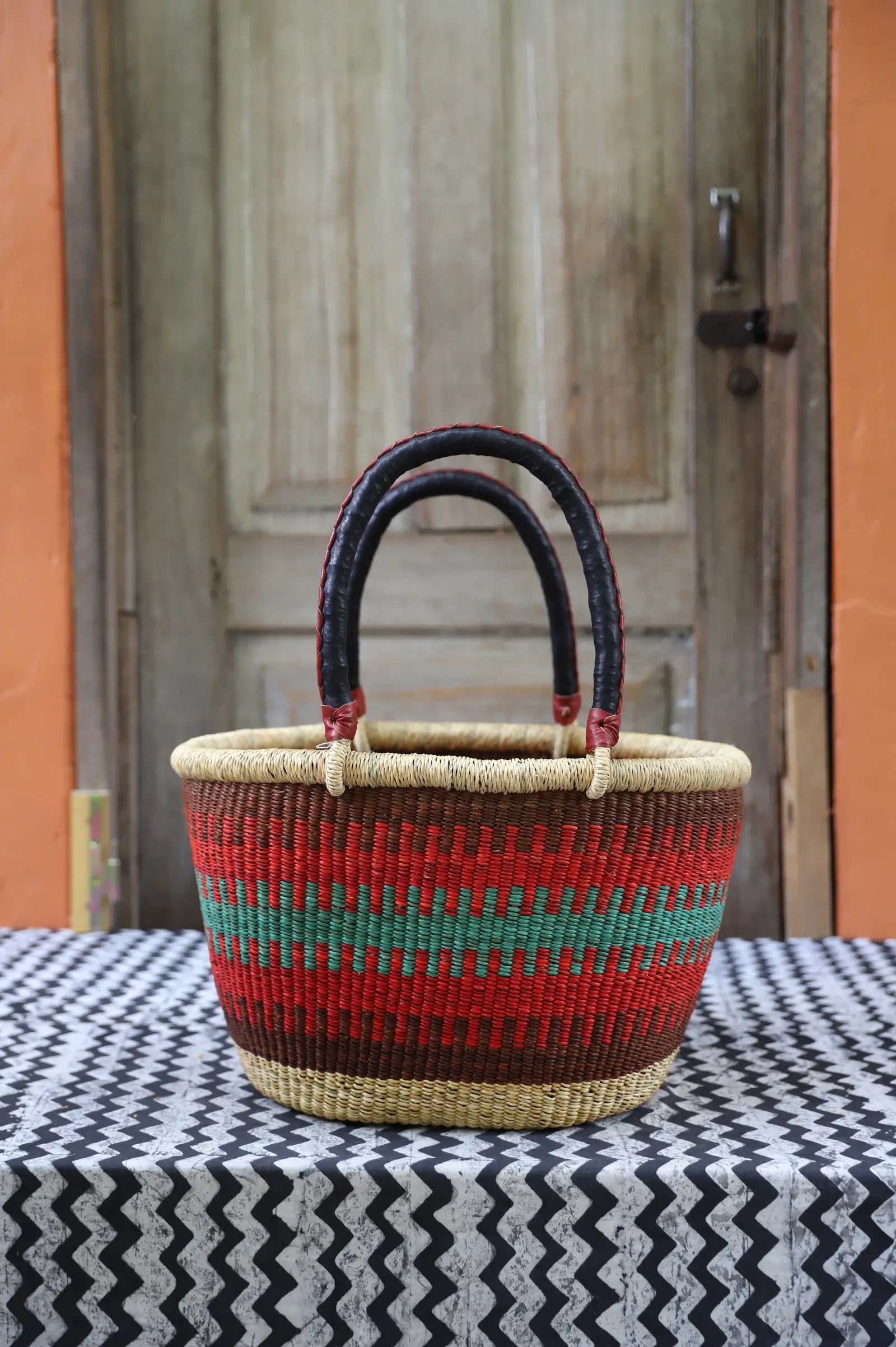 Oval Shopping Bag (Medium) by Ndita Agobka