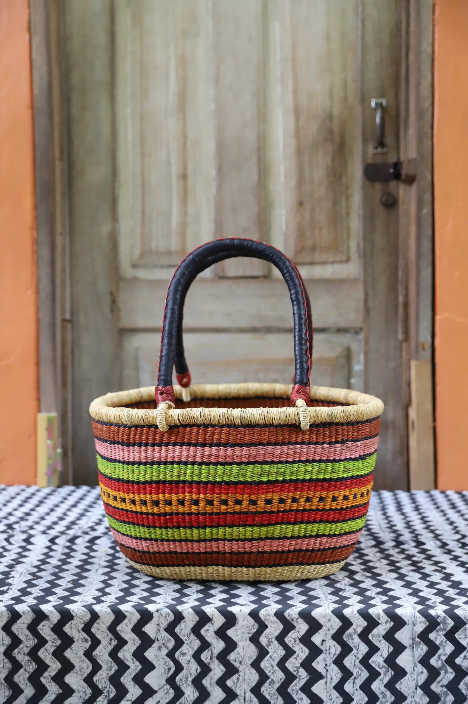 Oval Shopping Bag (Medium) by Nmabillah Akolgo
