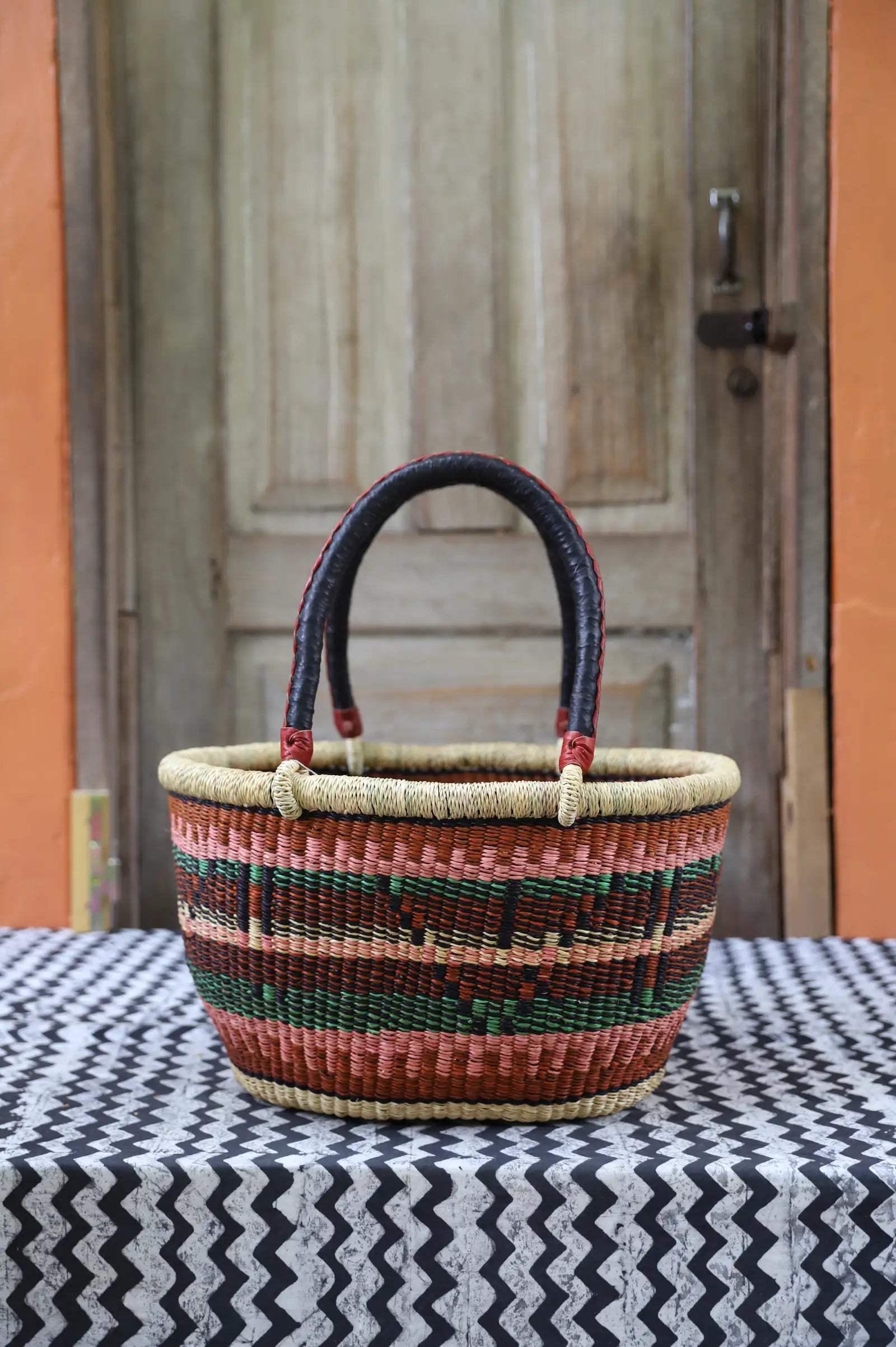 Oval Shopping Bag (Medium) by Grace Adongo