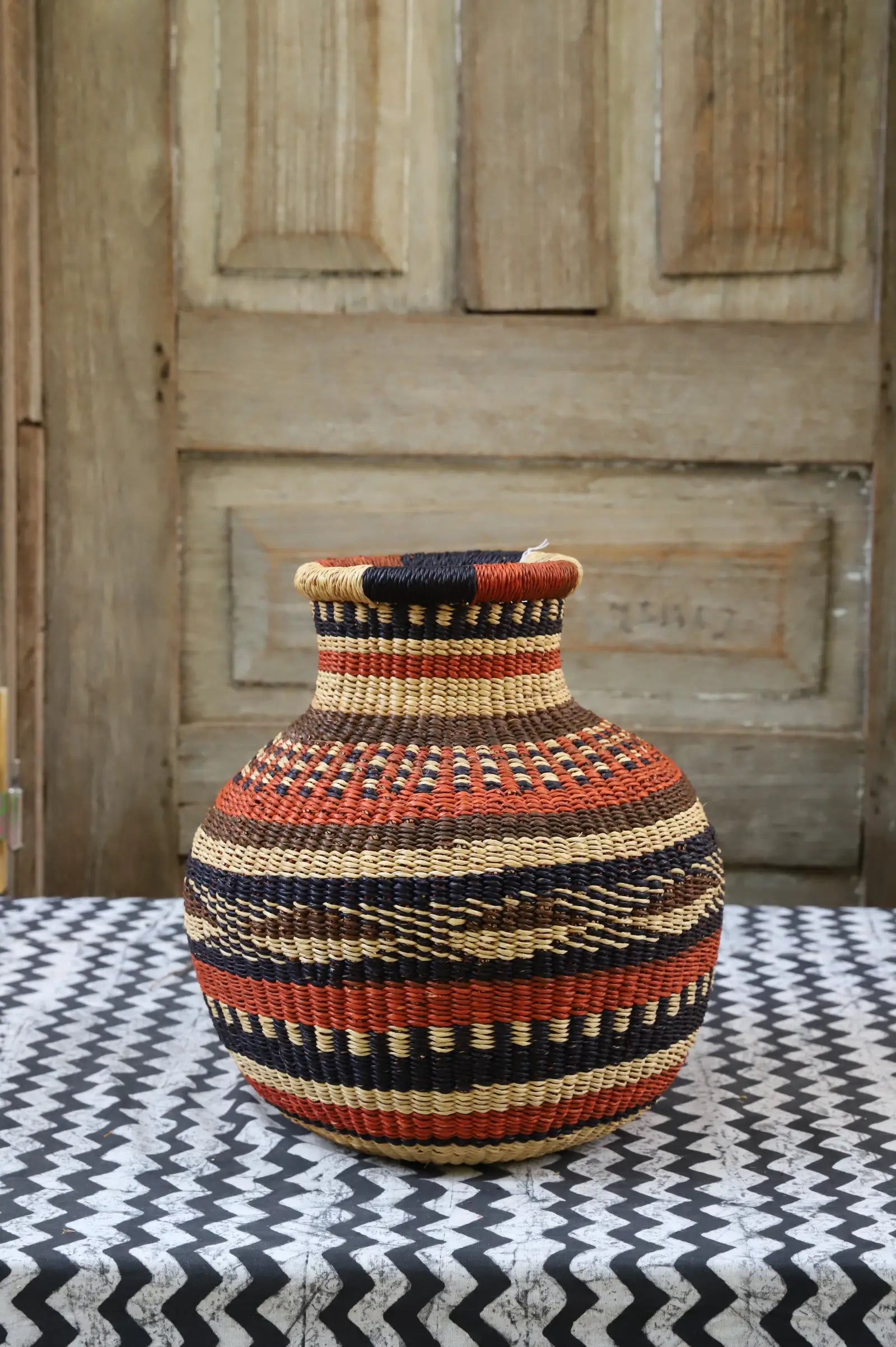 Jemima 10 Cows Dècor Basket (Tiny)  by Assibi Nsohbillah